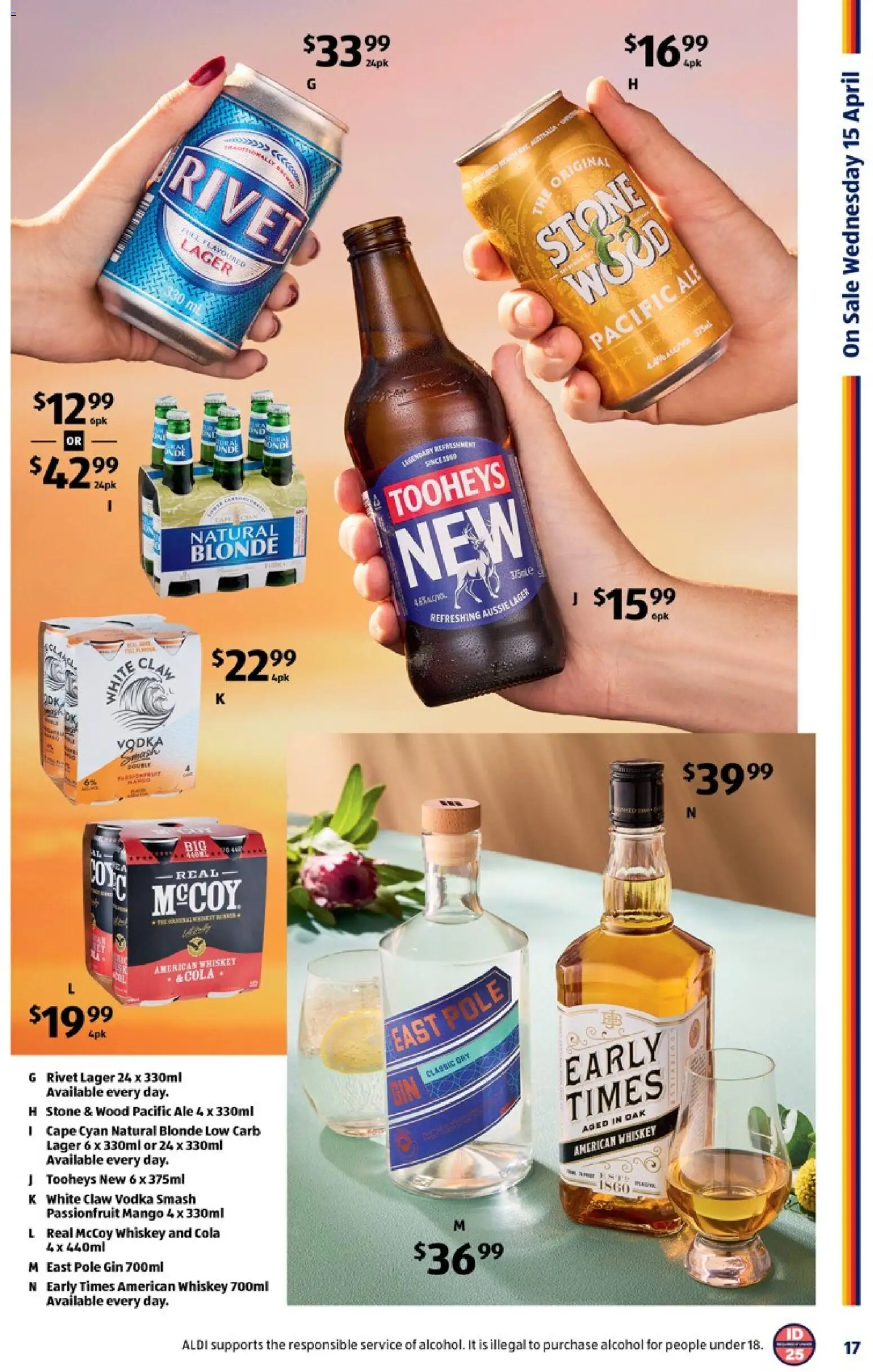 Aldi catalogue - valid from 15.04.2026 | Page: 17 | Products: Gin, Whiskey, Wood, Mango