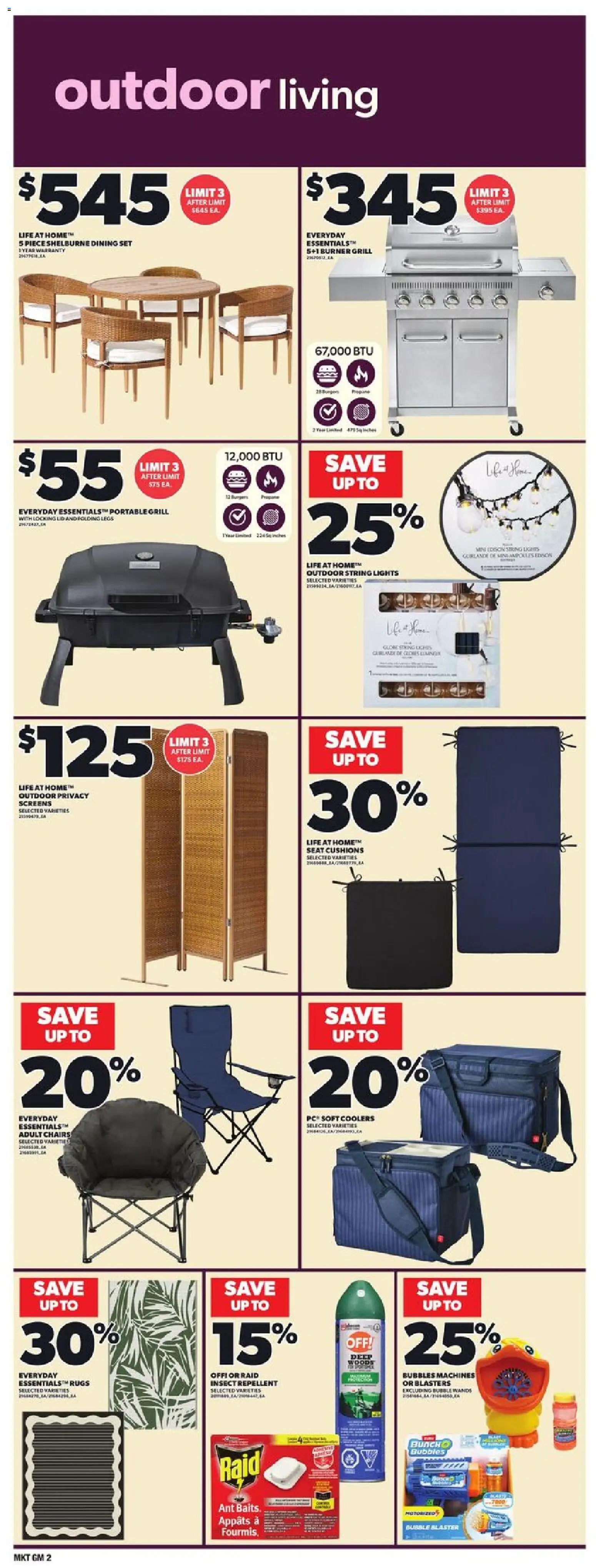 Zehrs flyer valid from May 7, 2026 | Page: 16 | Products: Dining set, PC, Grill, Chairs