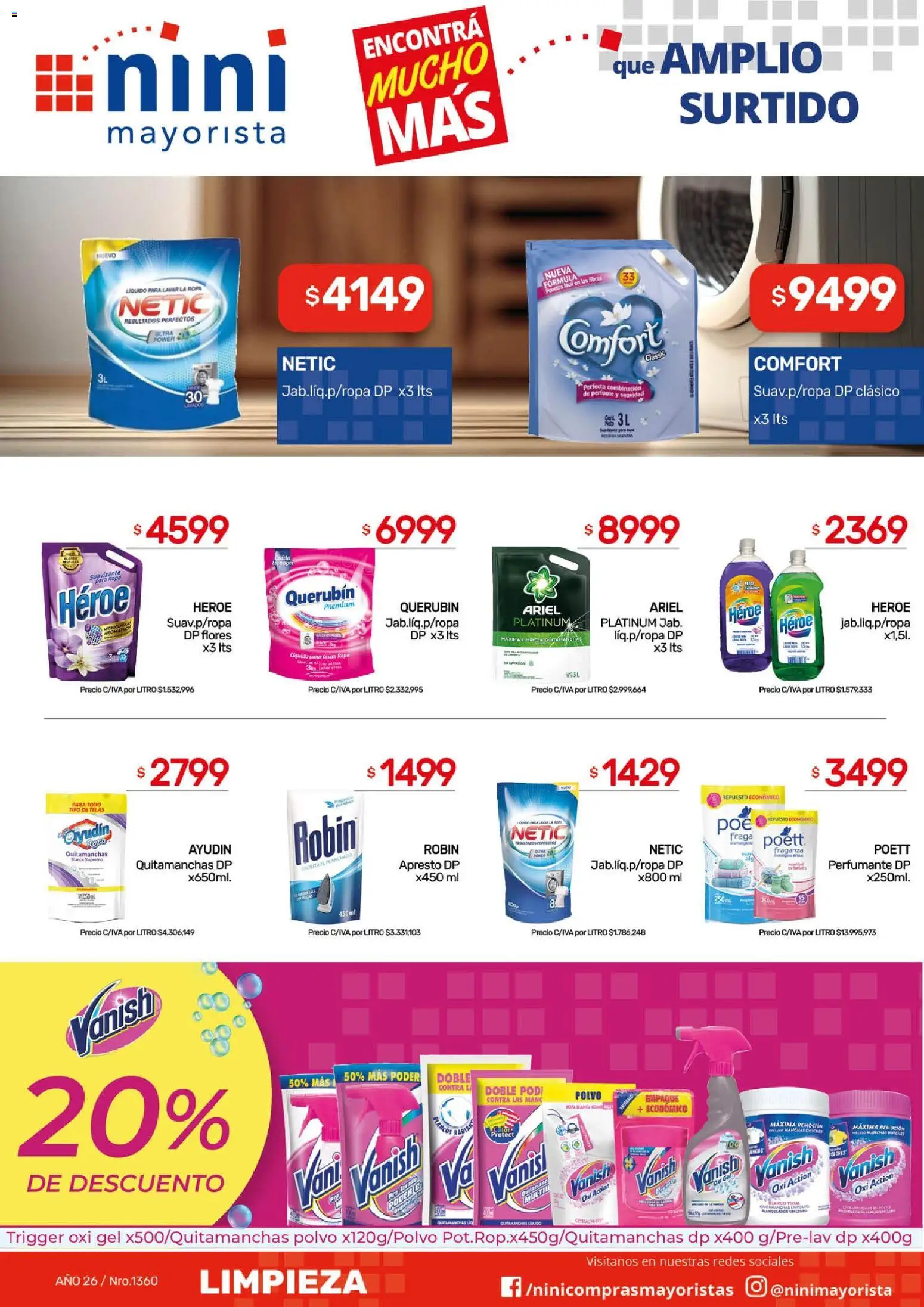 NINI Mayorista ofertas │ válido desde el 18.05.2026 | Página: 8 | Productos: Perfume, Polvo, Quitamanchas, Ropa