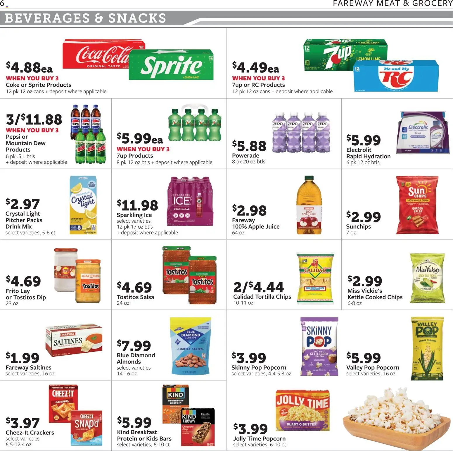 Fareway Weekly Ad - valid from 08/31/2026 | Page: 6 | Products: Almonds, Meat, Chocolate, Kettle