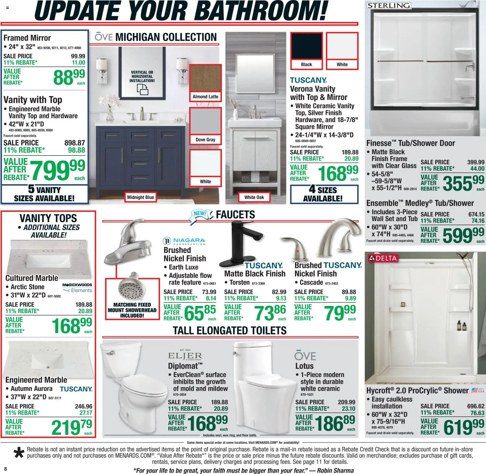 Menards - Weekly Ad - valid from 08/26/2026 | Page: 12 | Products: Shower, Mirror