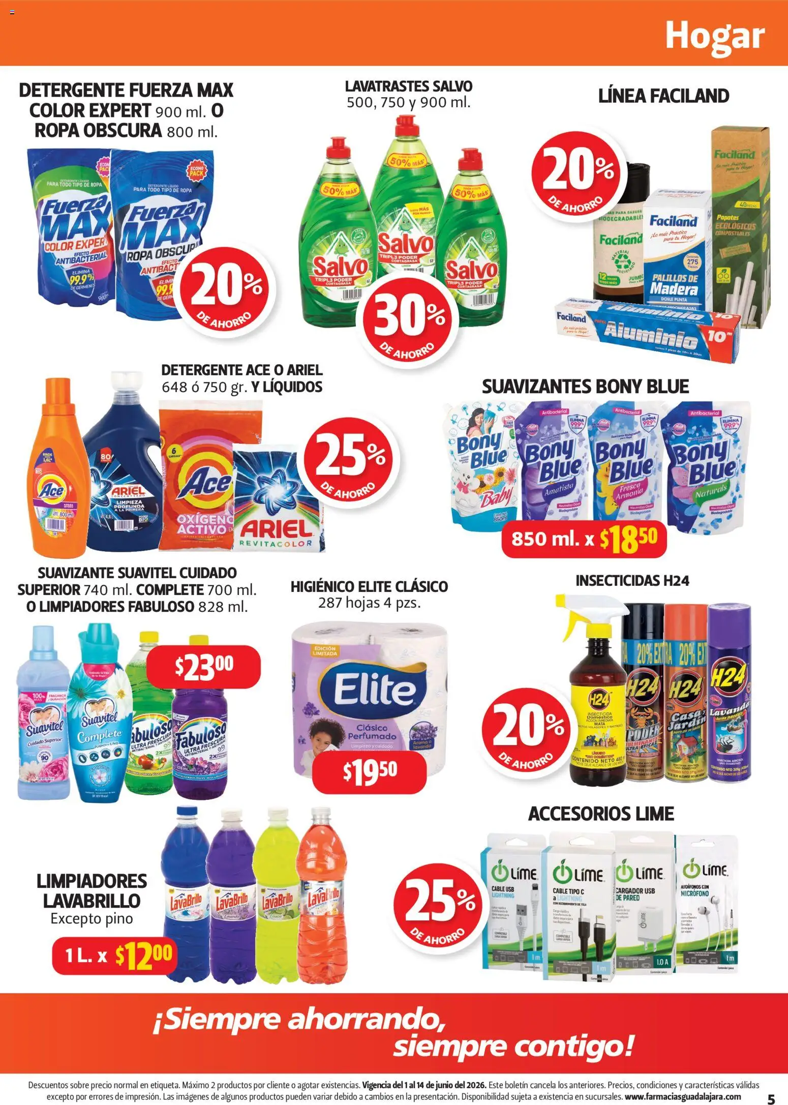 Nuevas ofertas de Farmacia Guadalajara válidas en toda la República Mexicana desde el 01.06.2026. ¡Encuentra las mejores ofertas en Farmacia Guadalajara catálogo! | Página: 5