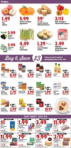 Preview of Festival Foods weekly ads valid from 06.05.2026 | Page: 3 | Products: Mandarins, Butter, Eggs, Bag