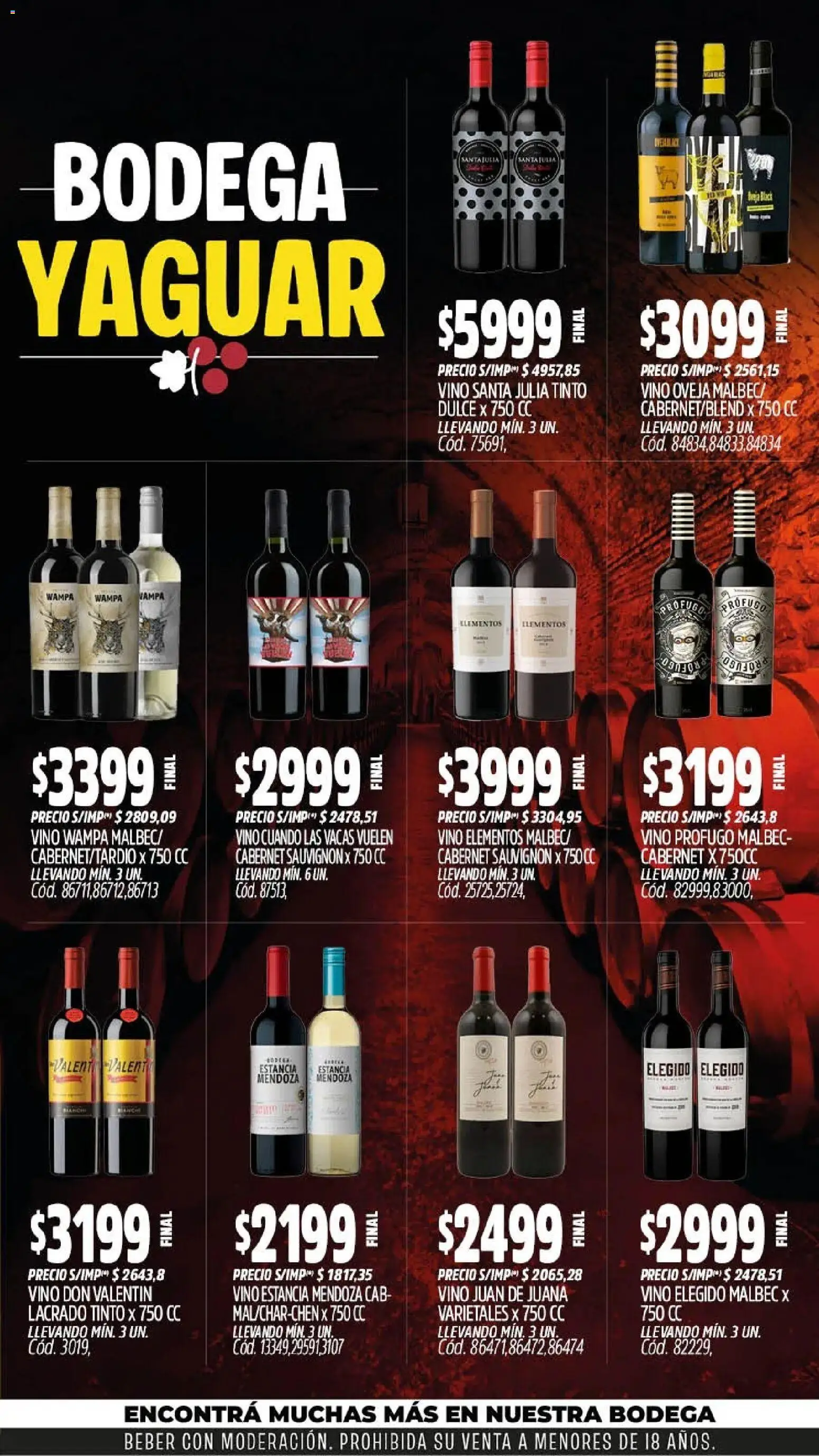 Yaguar - Oferta Semanal Trelew │ válido desde el 28/09/2026 | Página: 5 | Productos: Dulce, Vino