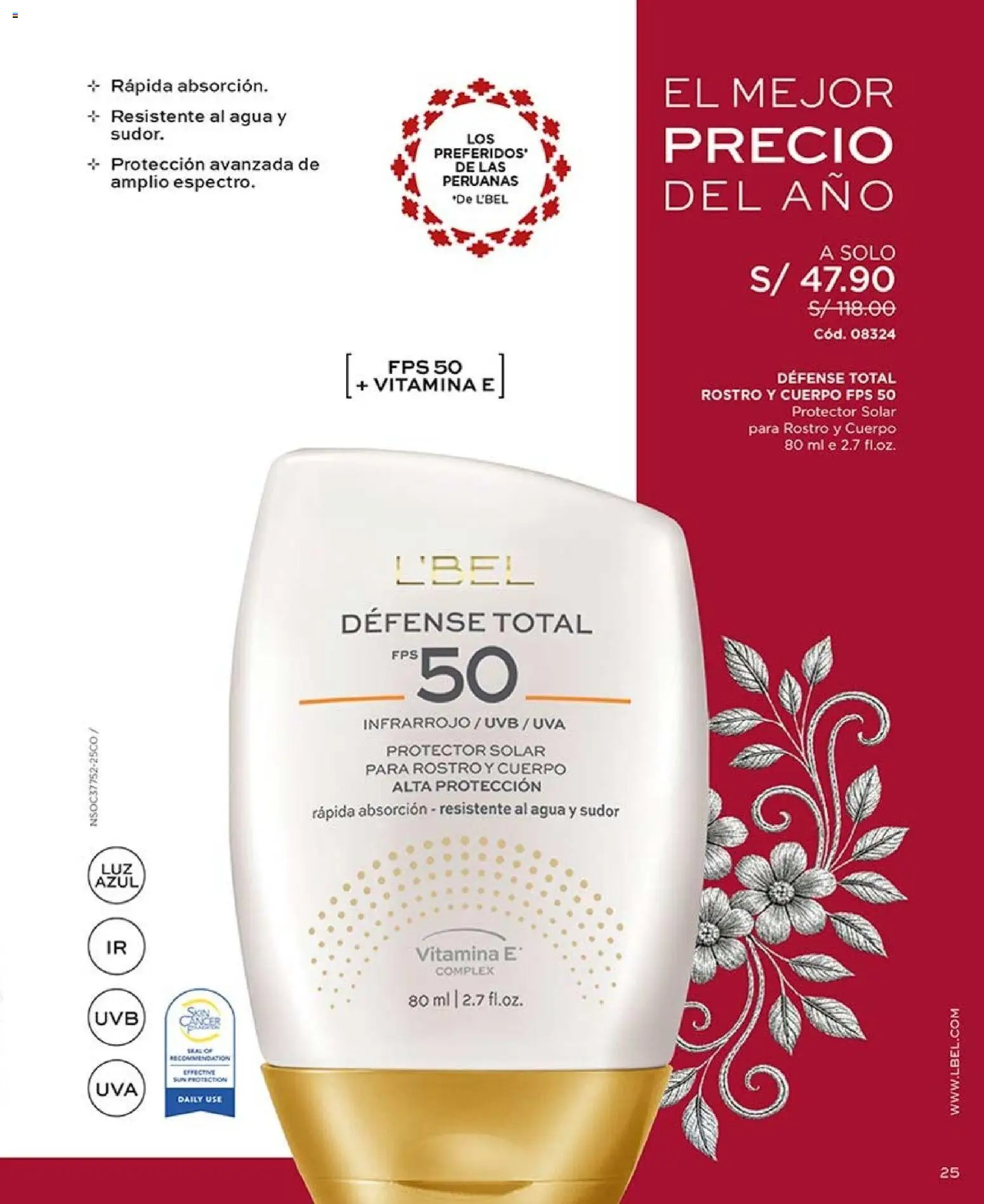 Catálogo L'Bel válido desde 20/06/2026 | Página: 25 | Productos: Protector solar