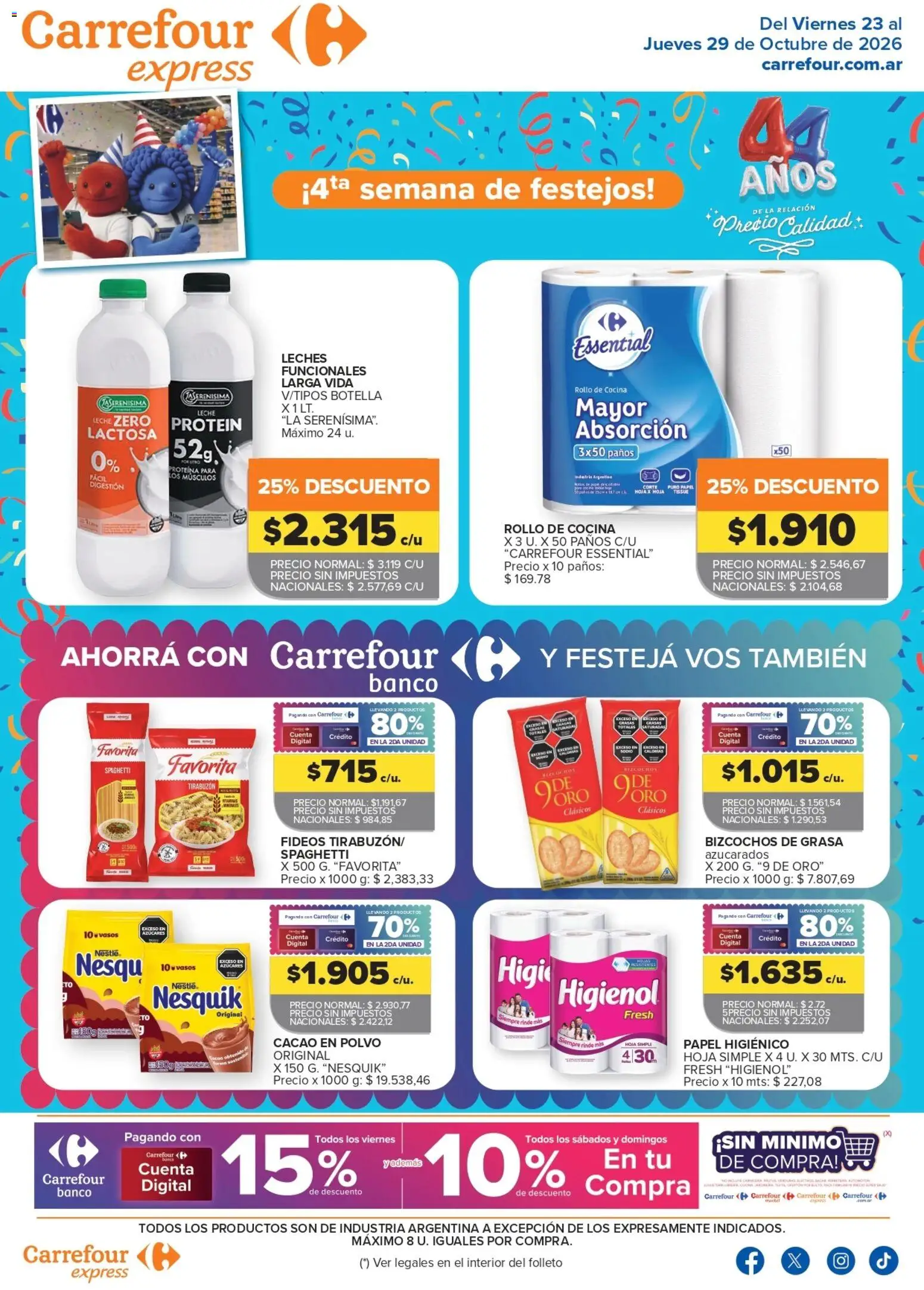 Folleto Carrefour Express - Página 1 - Ofertas válidas hasta el 29 de octubre de 2026