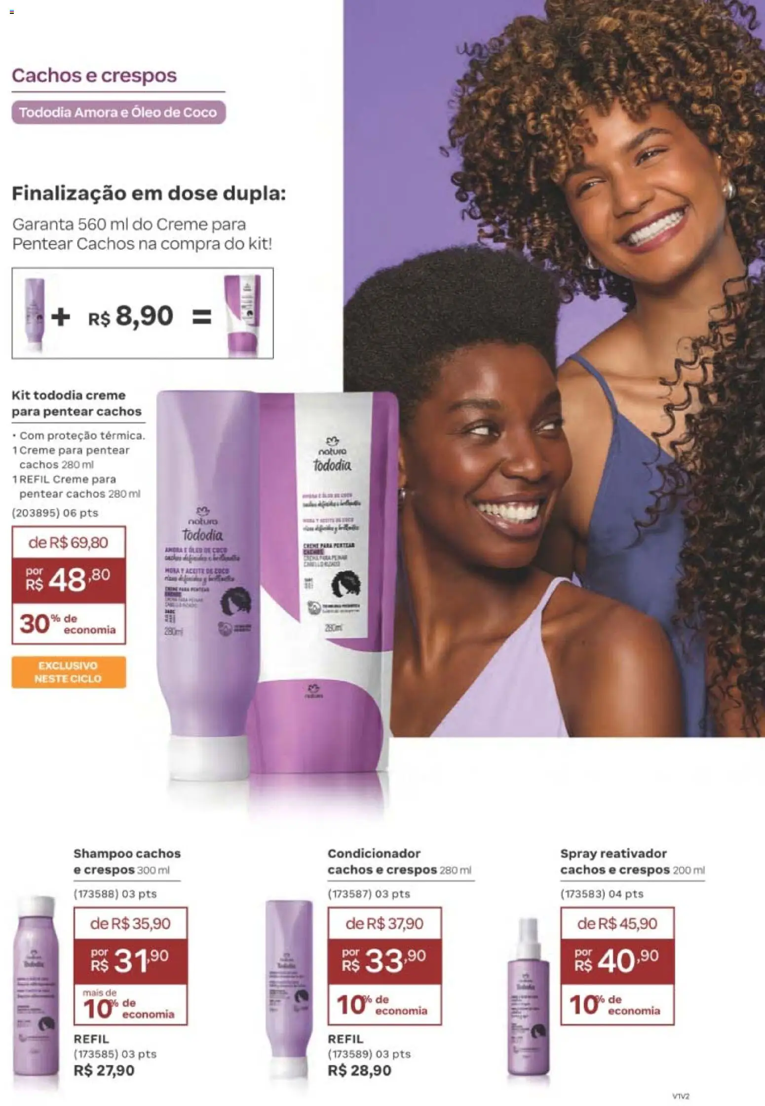 Natura Folheto - válido de 12/10/2026 | Página: 184 | Produtos: Coco, Creme, Creme para pentear, Óleo de coco