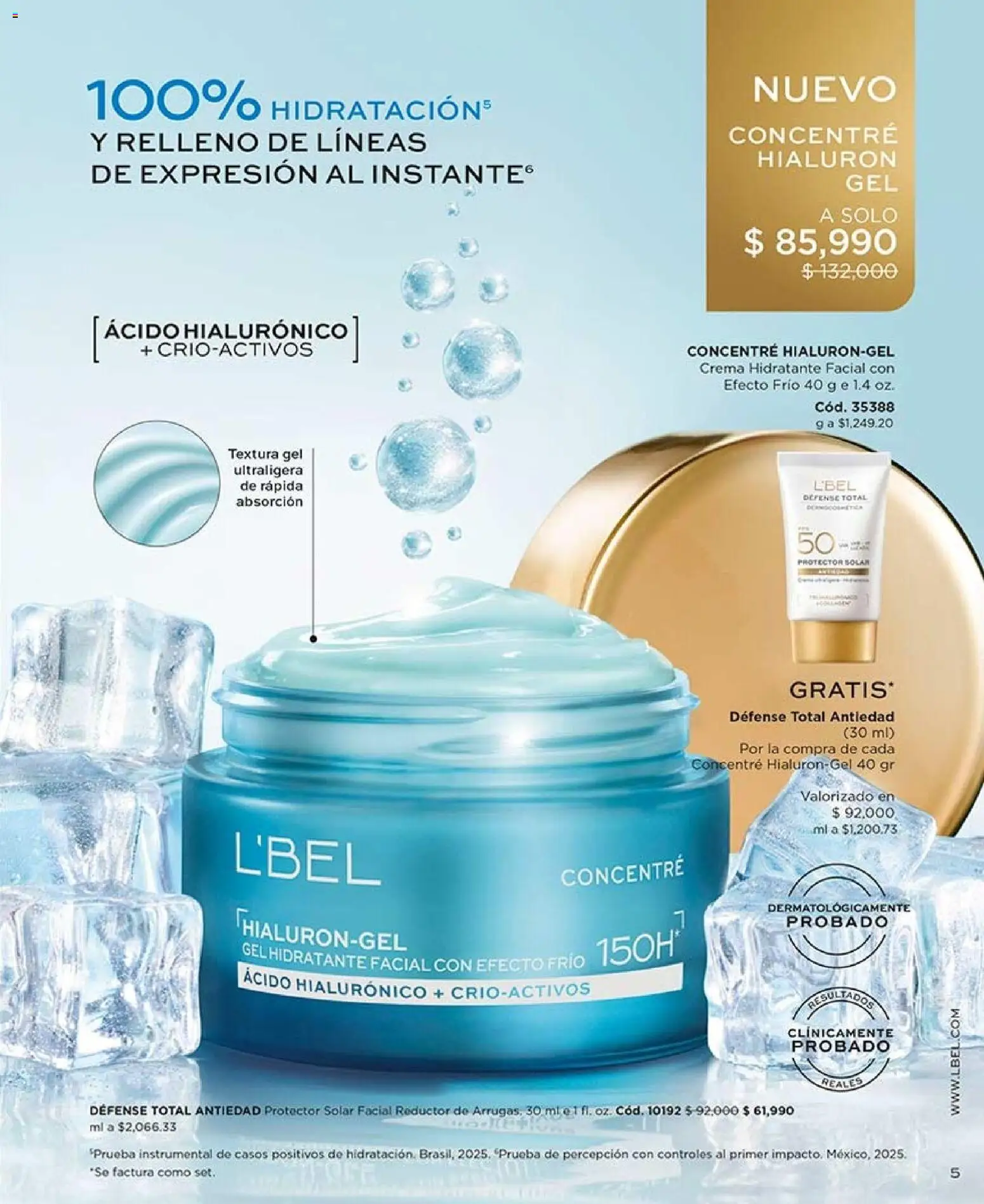 L'Bel revista - valida desde el 28/08/2026 | Página: 5 | Productos: Crema, Protector solar