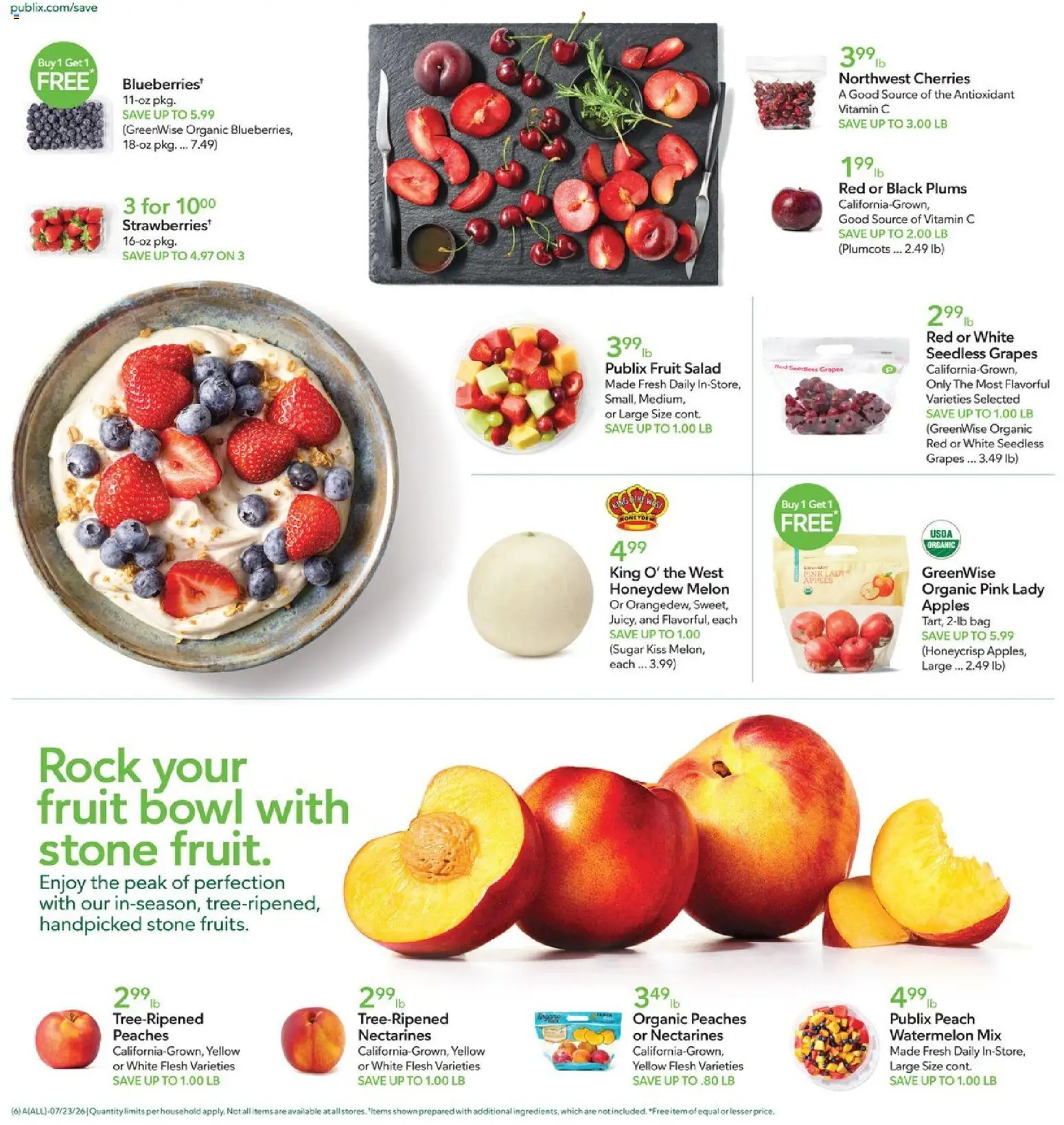 Publix Weekly Ad - valid from 07/22/2026 | Page: 6