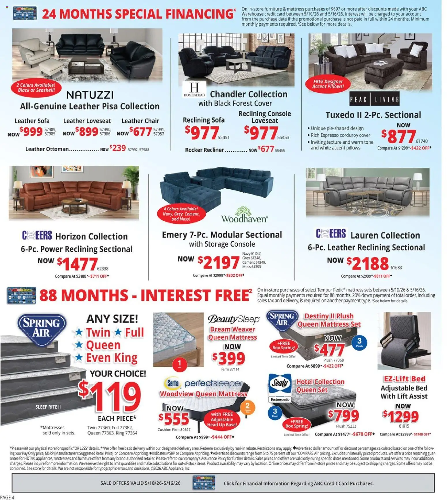 ABC Warehouse Weekly Ad - valid from 10.05.2026 | Page: 4