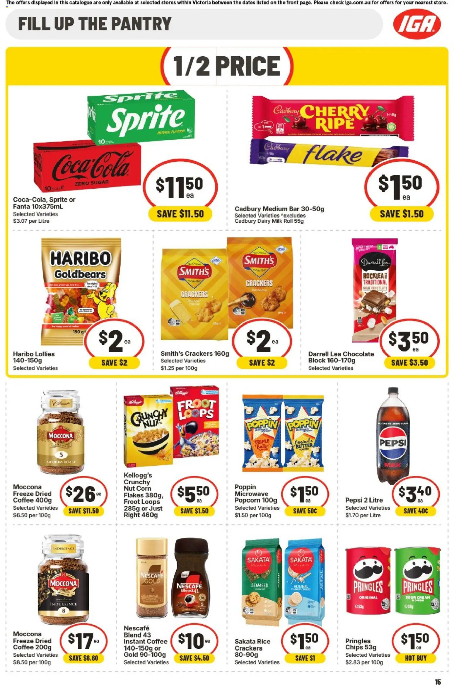 IGA catalogue - valid from 26/08/2026 | Page: 12 | Products: Milk, Coffee, Pepsi, Fanta