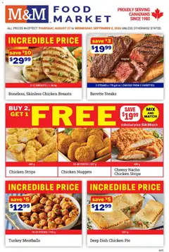Preview of M&M Food Market weekly flyer / circulaire from shop M&M Food Market valid from Aug 27, 2026