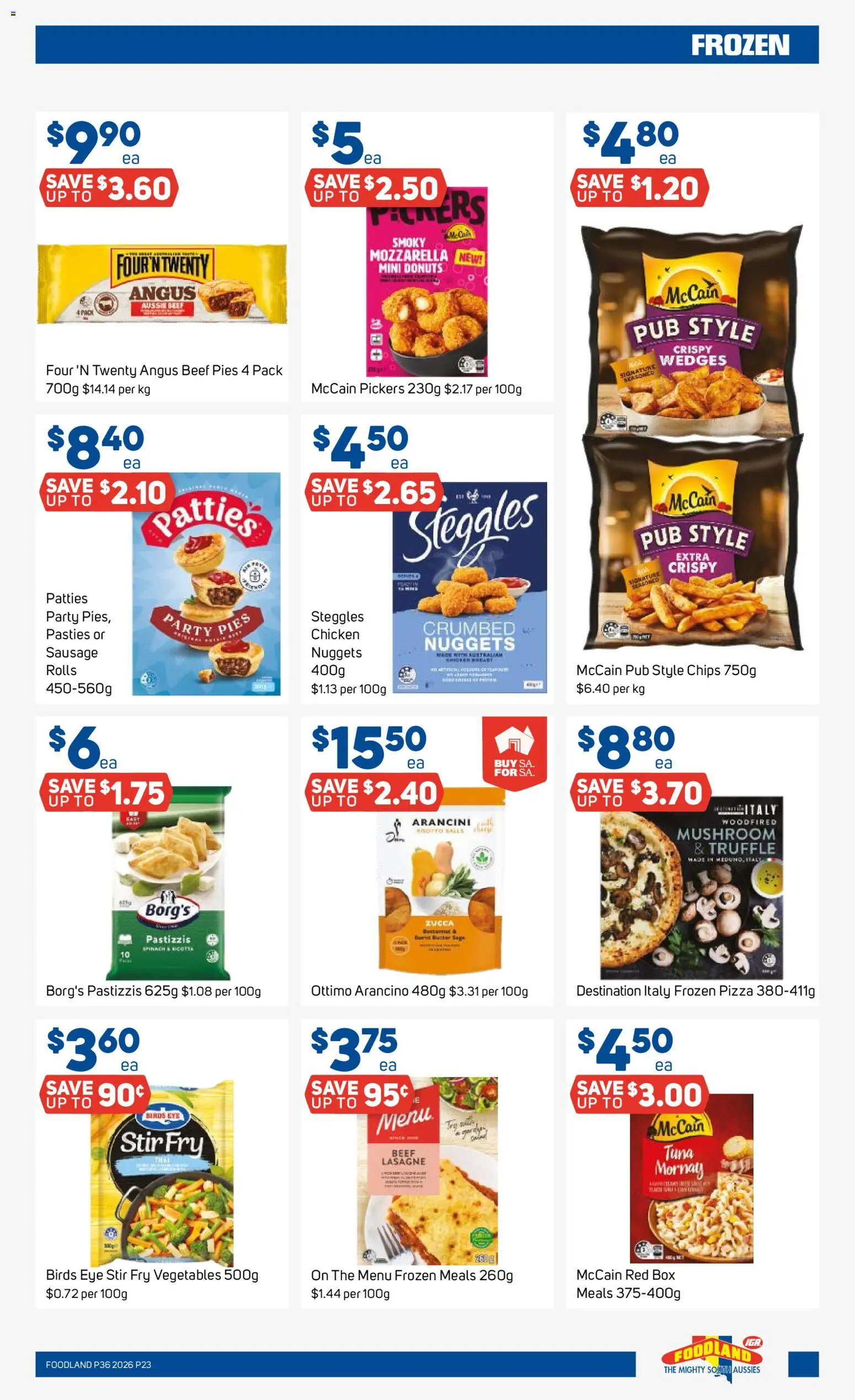 Foodland catalogue - valid from 02/09/2026 | Page: 23 | Products: Beef, Tuna, Lasagne, Mozzarella