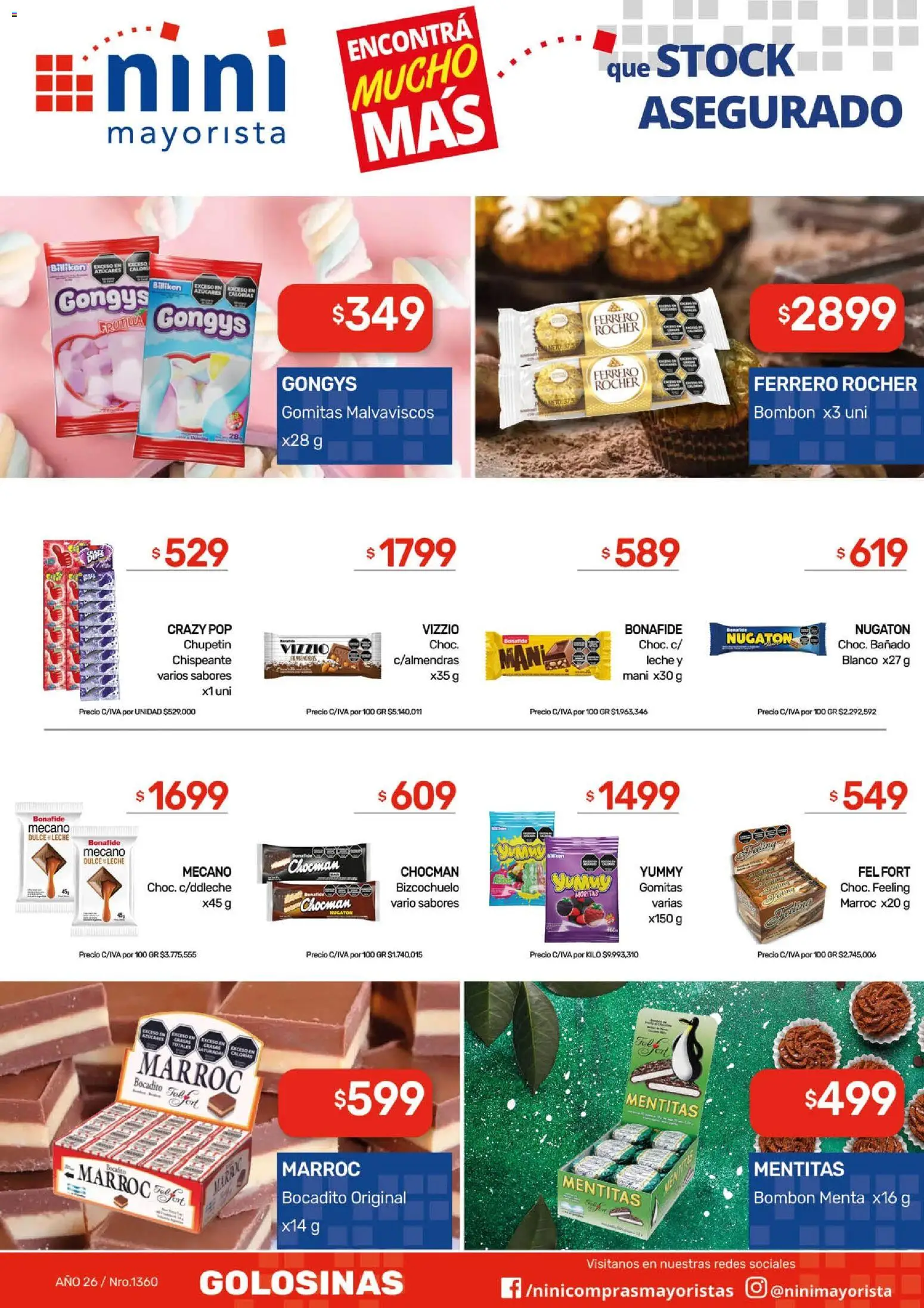 NINI Mayorista ofertas │ válido desde el 18.05.2026 | Página: 32 | Productos: Gomitas, Frutilla, Mani, Leche