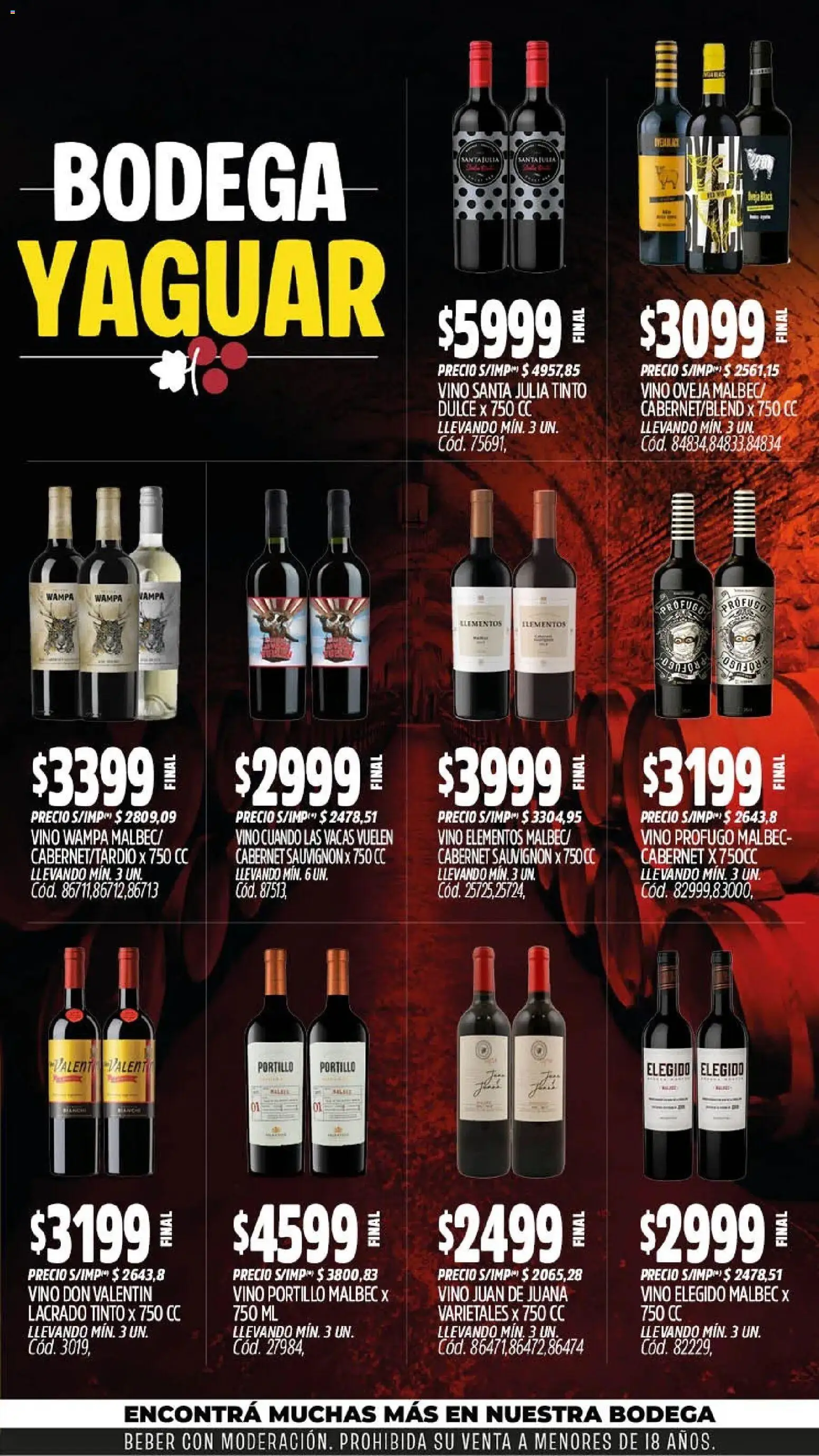 Yaguar - Oferta Semanal Parque Chacabuco │ válido desde el 28/09/2026 | Página: 5 | Productos: Dulce, Vino