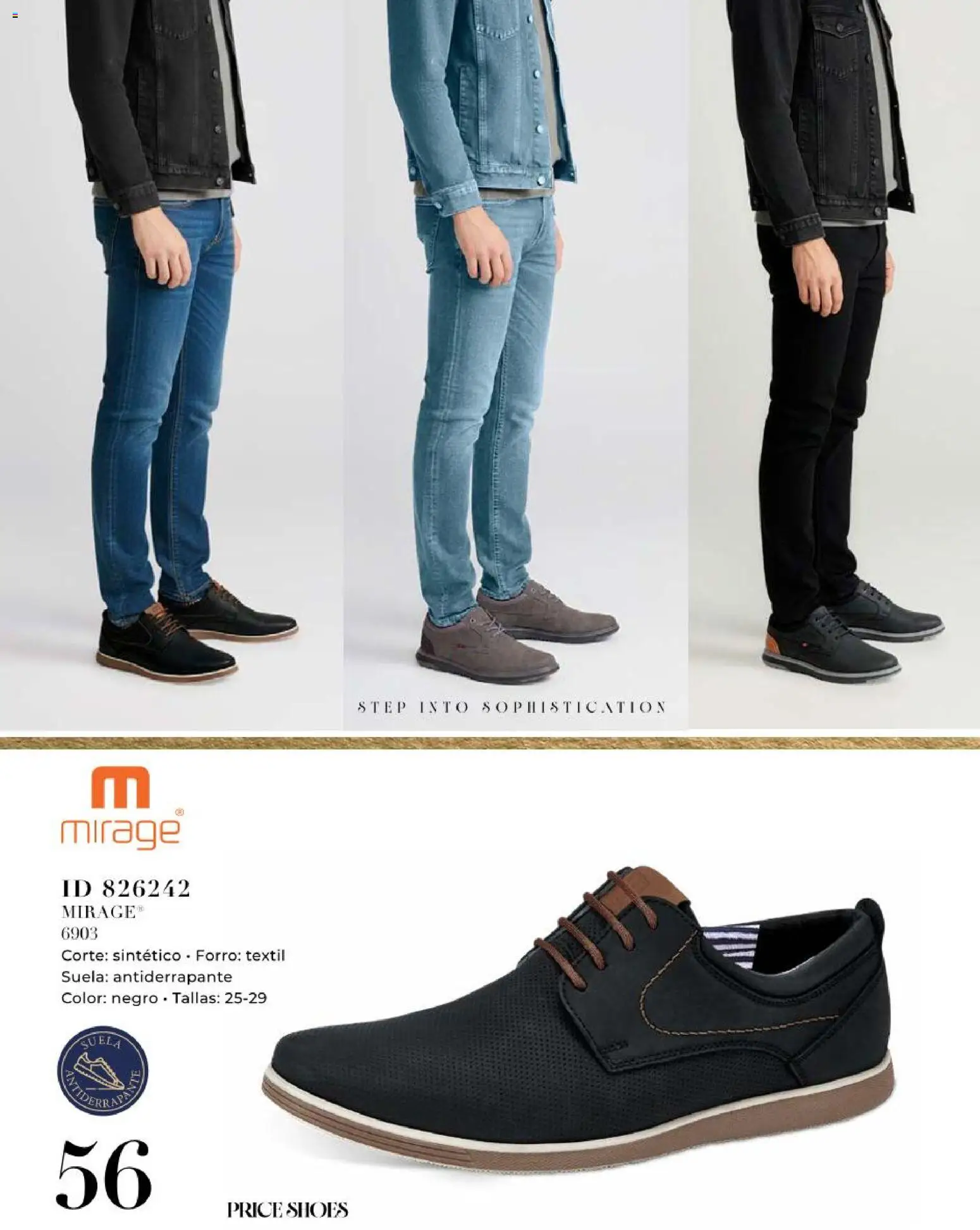 Nuevas ofertas de Price Shoes válidas en toda la República Mexicana desde el 14.05.2026. ¡Encuentra las mejores ofertas en Price Shoes catálogo Caballeros! | Página: 56