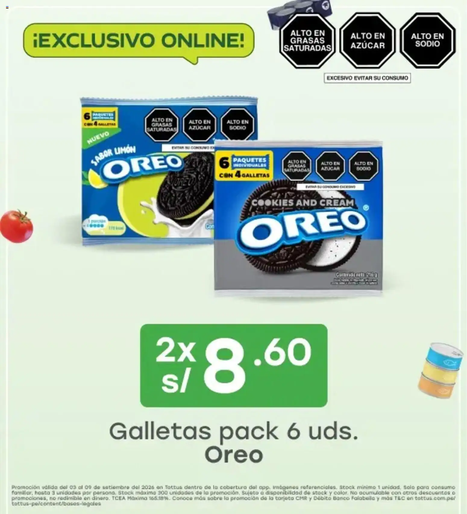 Catálogo Tottus válido desde 03/09/2026 | Página: 2 | Productos: Galletas, Oreo, Azúcar