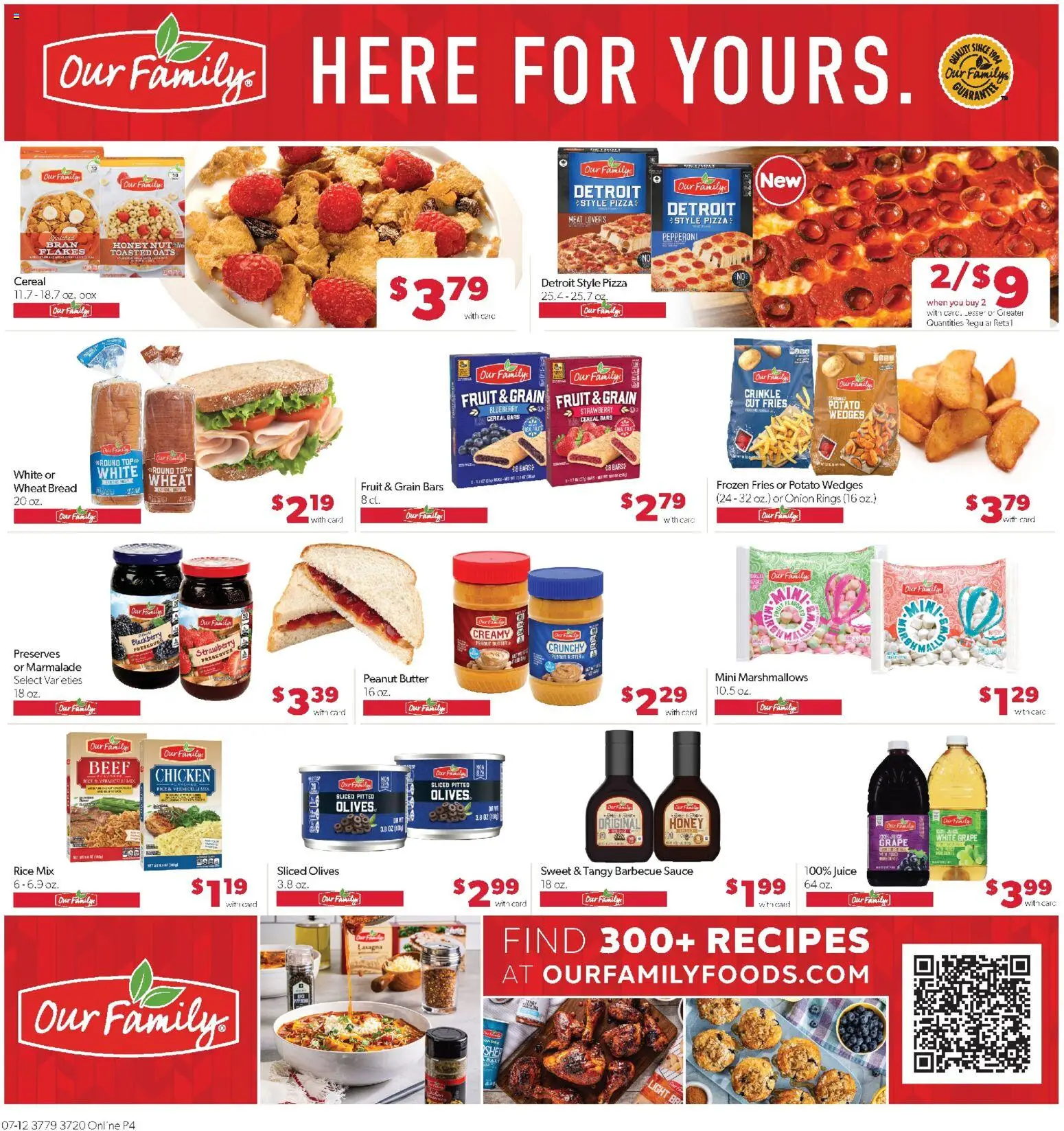 Family Fare Weekly Ad - NE - valid from 07/12/2026 | Page: 8 | Products: Bread, Pizza, Beef, Onion