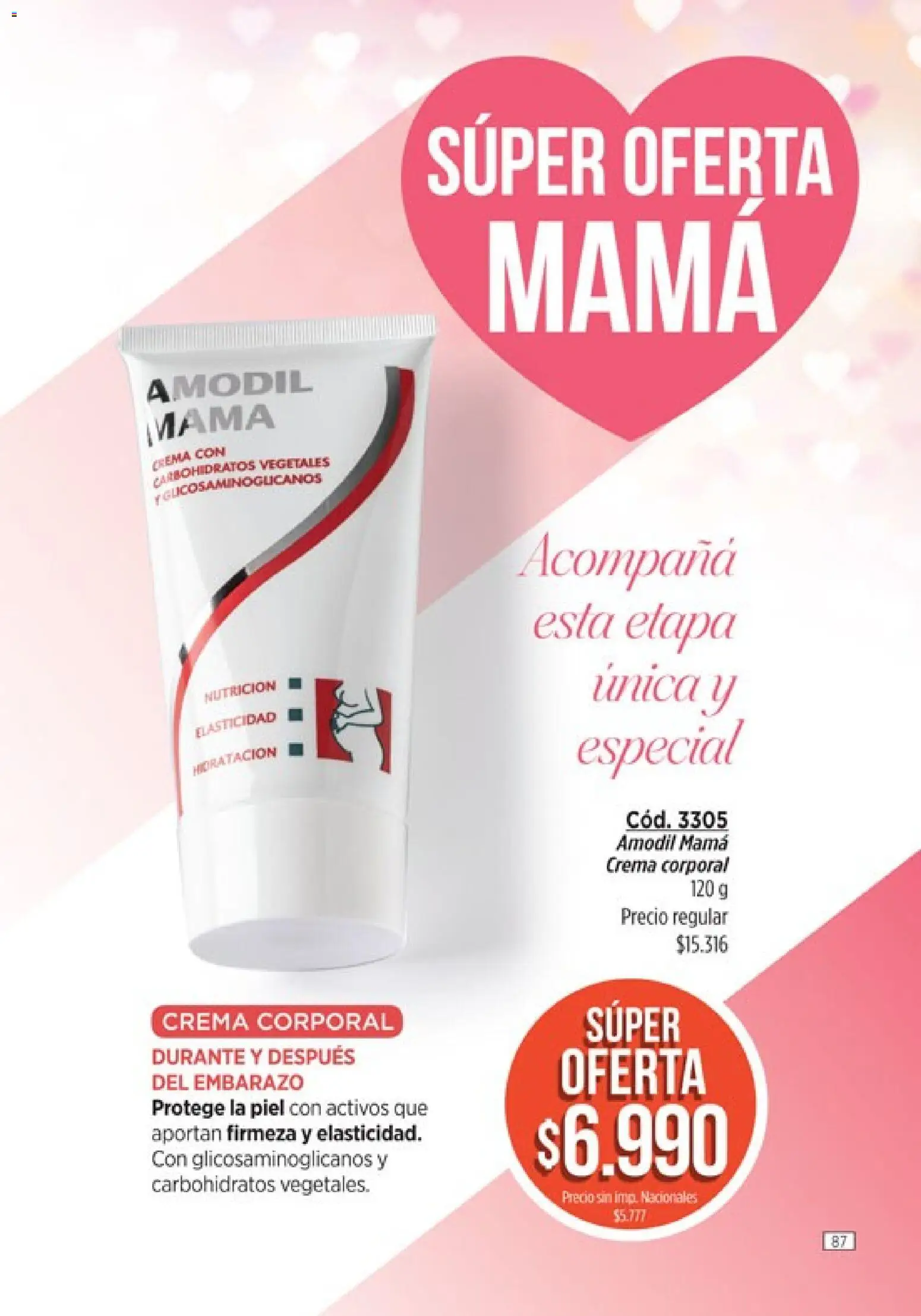 Catálogo Amodil Campaña 14 │ válido desde el 07/08/2026 | Página: 87 | Productos: Crema