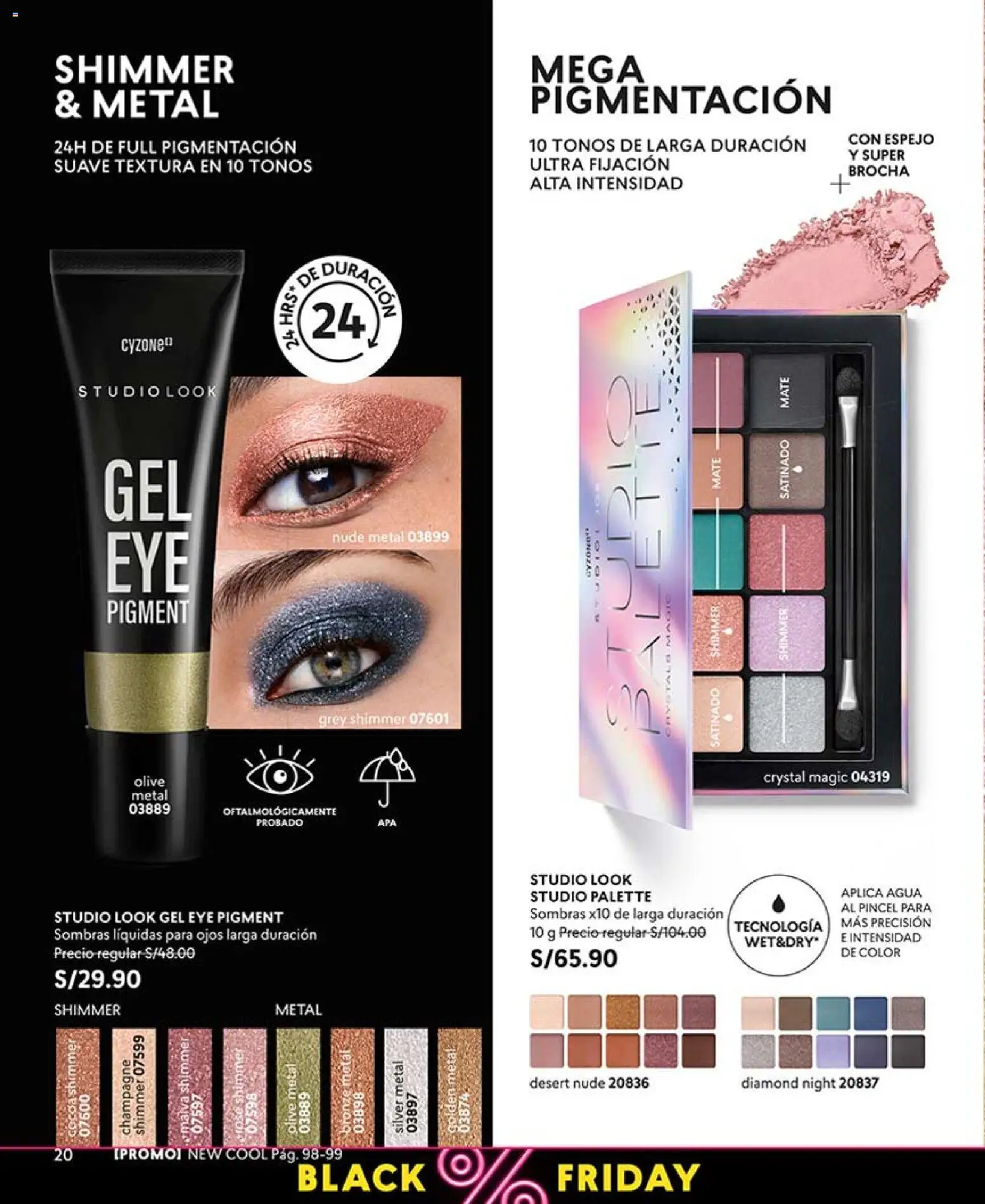 Catálogo CyZone válido desde 03/10/2026 | Página: 22 | Productos: Brocha, Pincel, Espejo, Agua