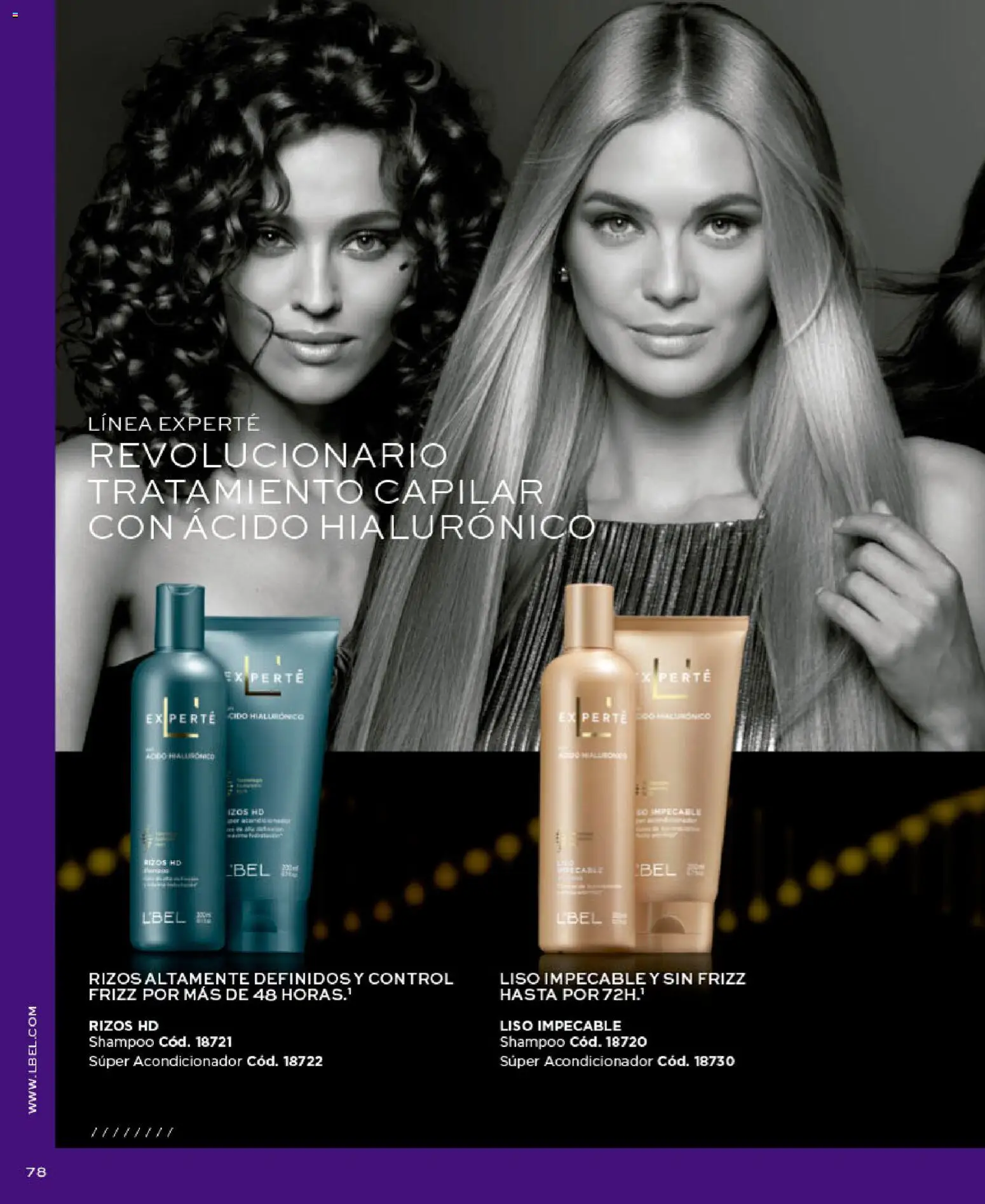 Catálogo L'Bel válido desde 09/09/2026 | Página: 78 | Productos: Shampoo, Acondicionador