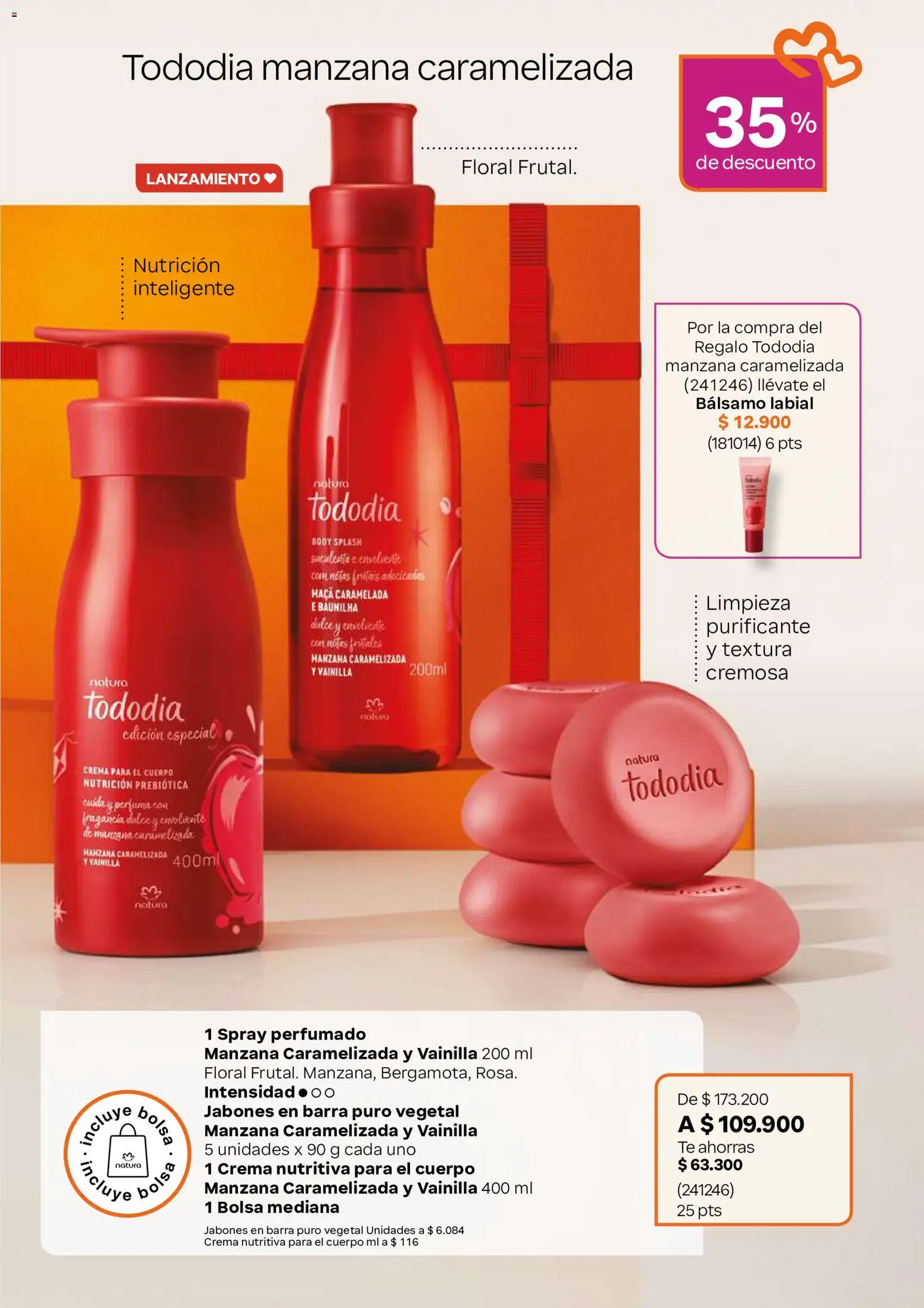 Natura revista - valida desde el 22/07/2026 | Página: 29 | Productos: Crema, Manzana, Vainilla, Crema para el cuerpo