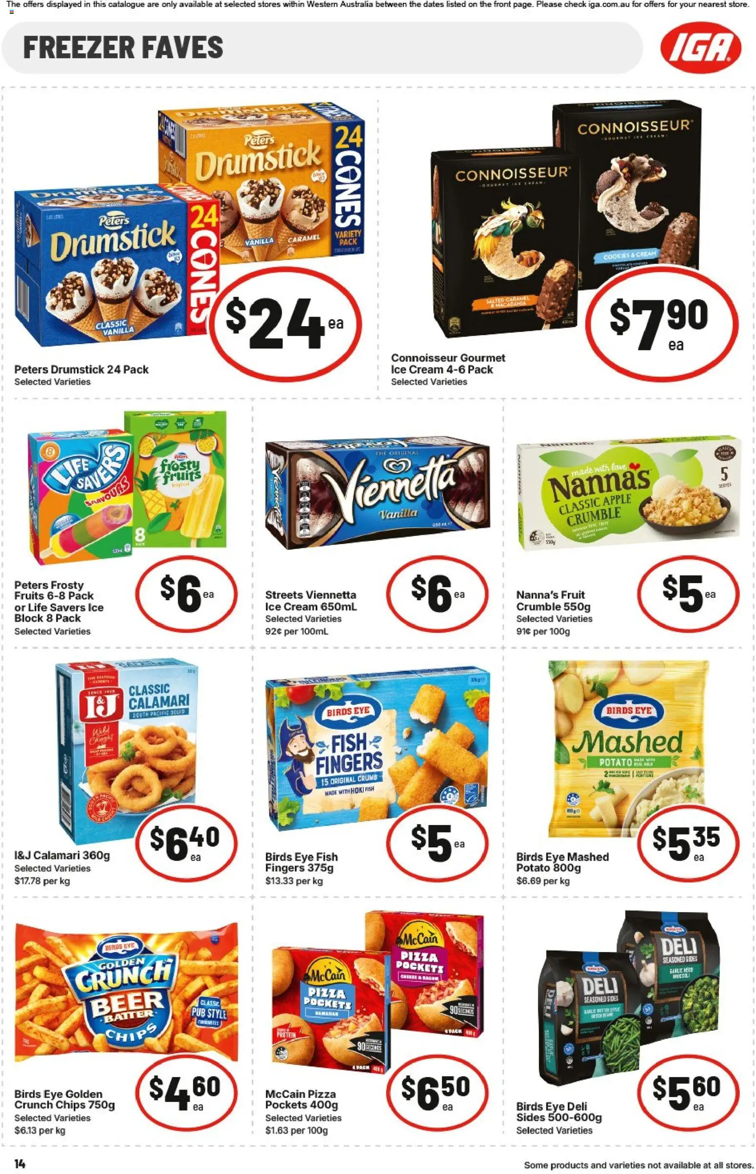 IGA catalogue - valid from 26/08/2026 | Page: 14 | Products: Fish, Chips, Garlic, Fruit