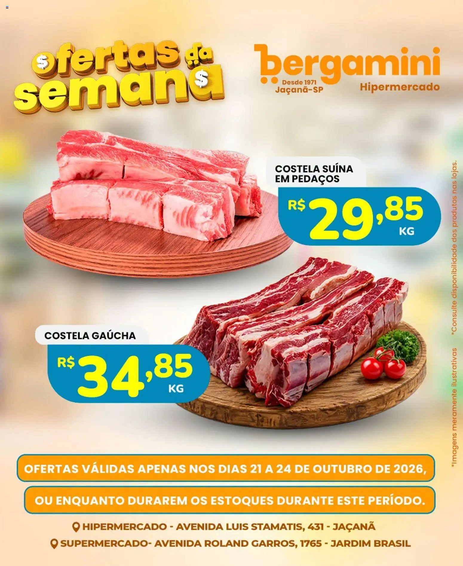 Supermercado Bergamini Folheto - válido de 21/10/2026 | Página: 1
