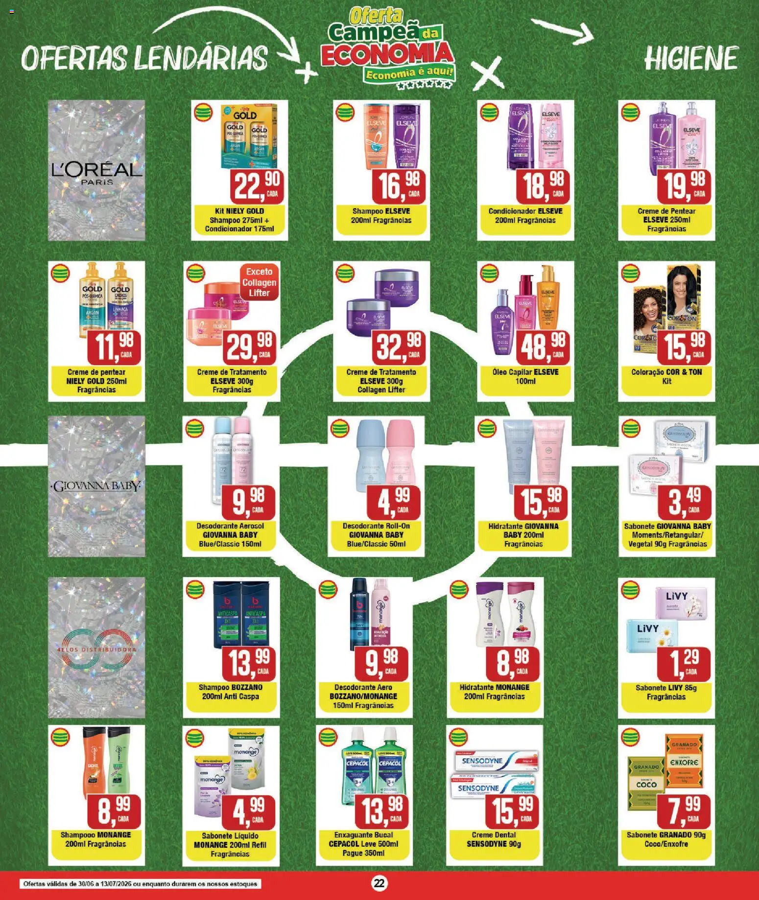 RedEconomia Folheto - válido de 13/07/2026 | Página: 22 | Produtos: Shampoo, Enxaguante bucal, Creme, Sabonete líquido