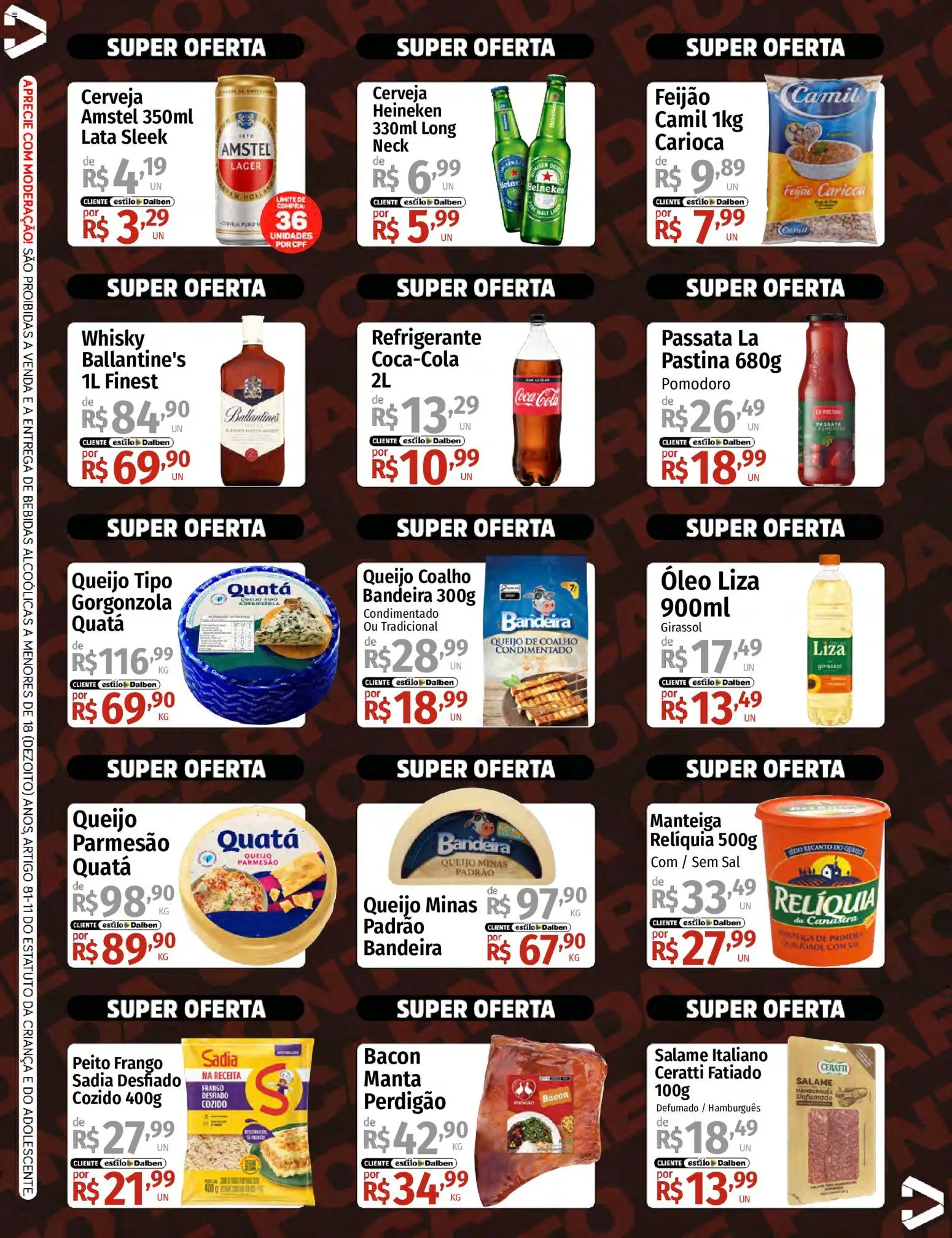 Supermercado Dalben Folheto - válido de 02/09/2026 | Página: 2 | Produtos: Feijão, Bebidas, Parmesão, Heineken