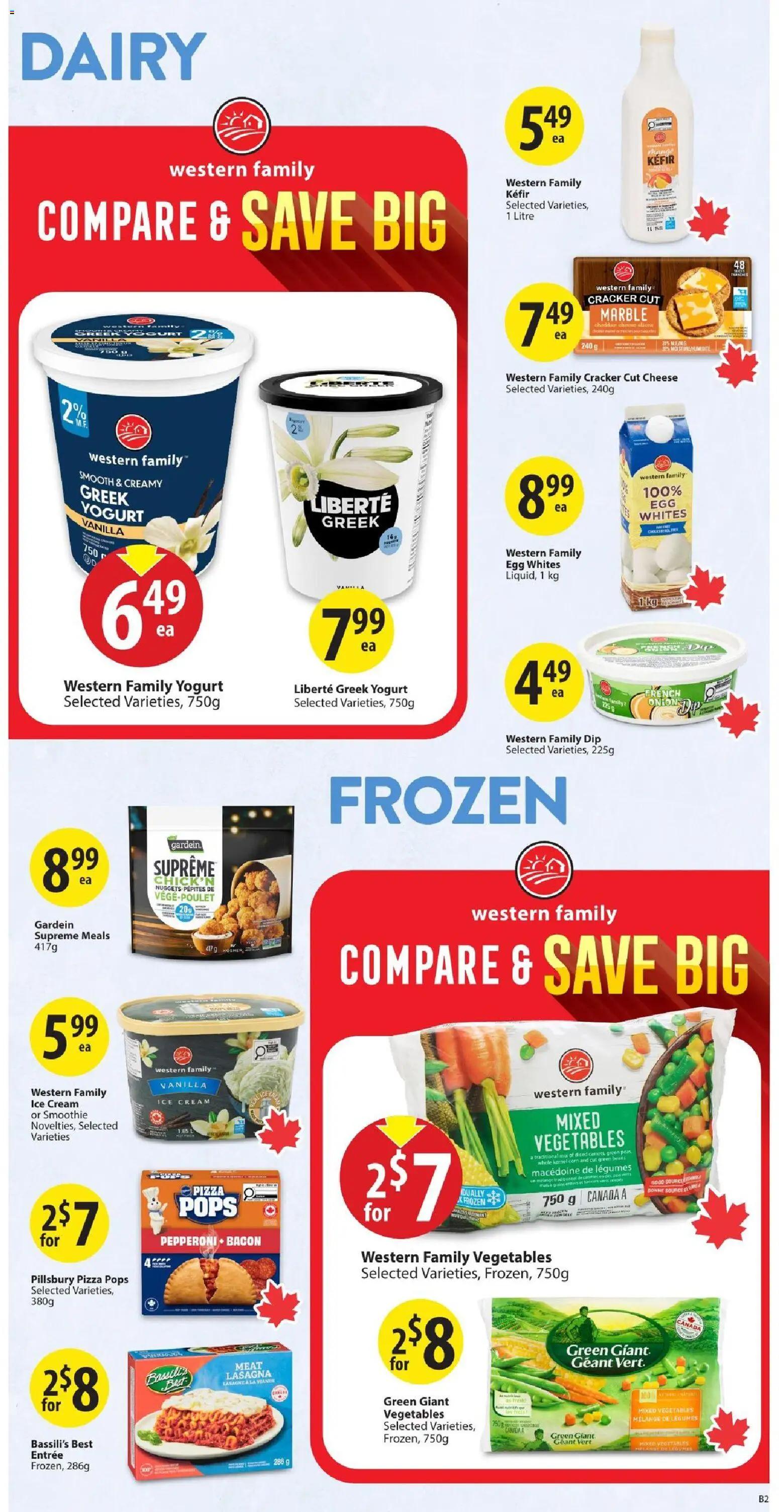 Save on foods flyer valid from Jul 30, 2026 | Page: 21 | Products: Cream, Ice cream, Cheese, Yogurt