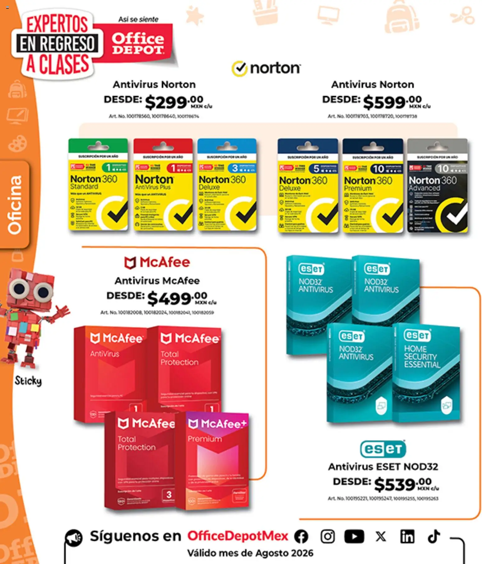 Nuevas ofertas de Office Depot válidas en toda la República Mexicana desde el 01/08/2026. ¡Encuentra las mejores ofertas en Office Depot catálogo! | Página: 21