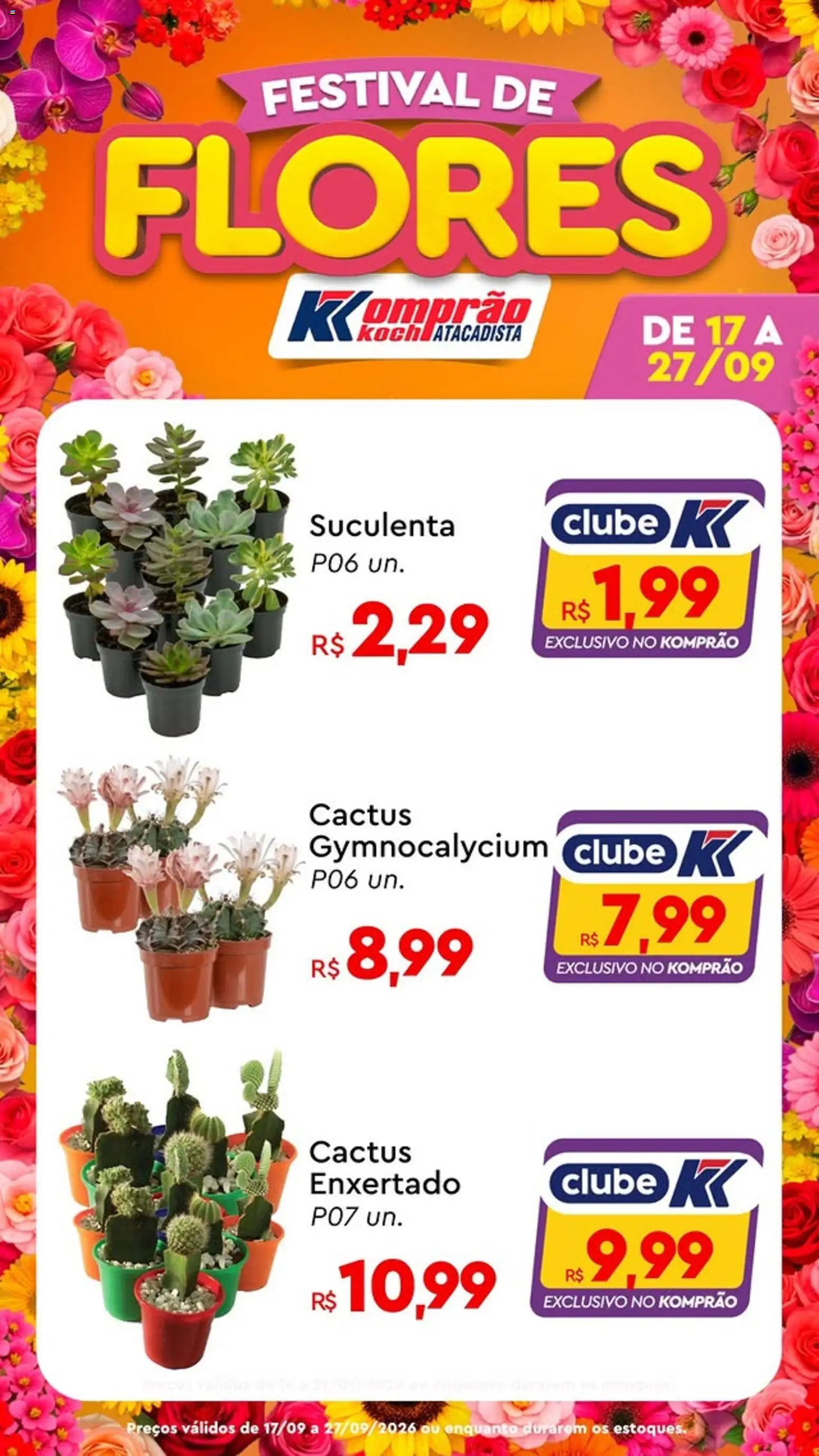 Komprao Atacadista Folheto - válido de 17/09/2026 | Página: 1 | Produtos: Flores