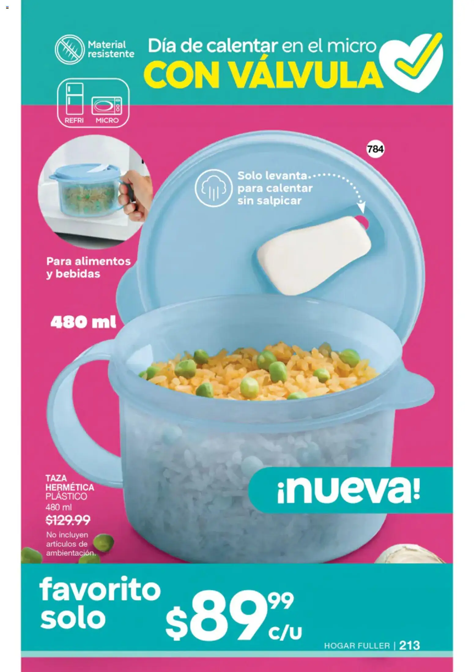 Nuevas ofertas de Fuller válidas en toda la República Mexicana desde el 22/07/2026. ¡Encuentra las mejores ofertas en Fuller campaña 8 2026! | Página: 198 | Productos: Taza, Bebidas, Alimentos, Válvula