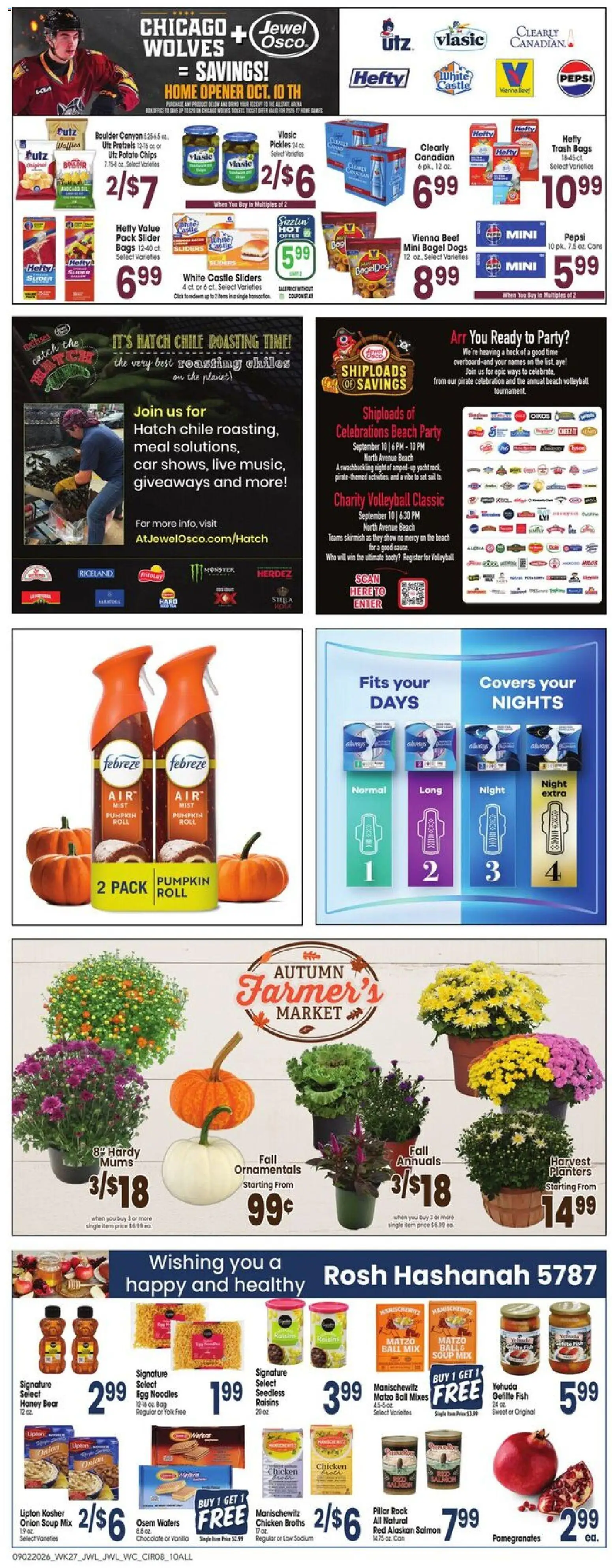 Jewel Osco Weekly Ad - valid from 09/02/2026 | Page: 8 | Products: Chicken, Fish, Noodles, Onion