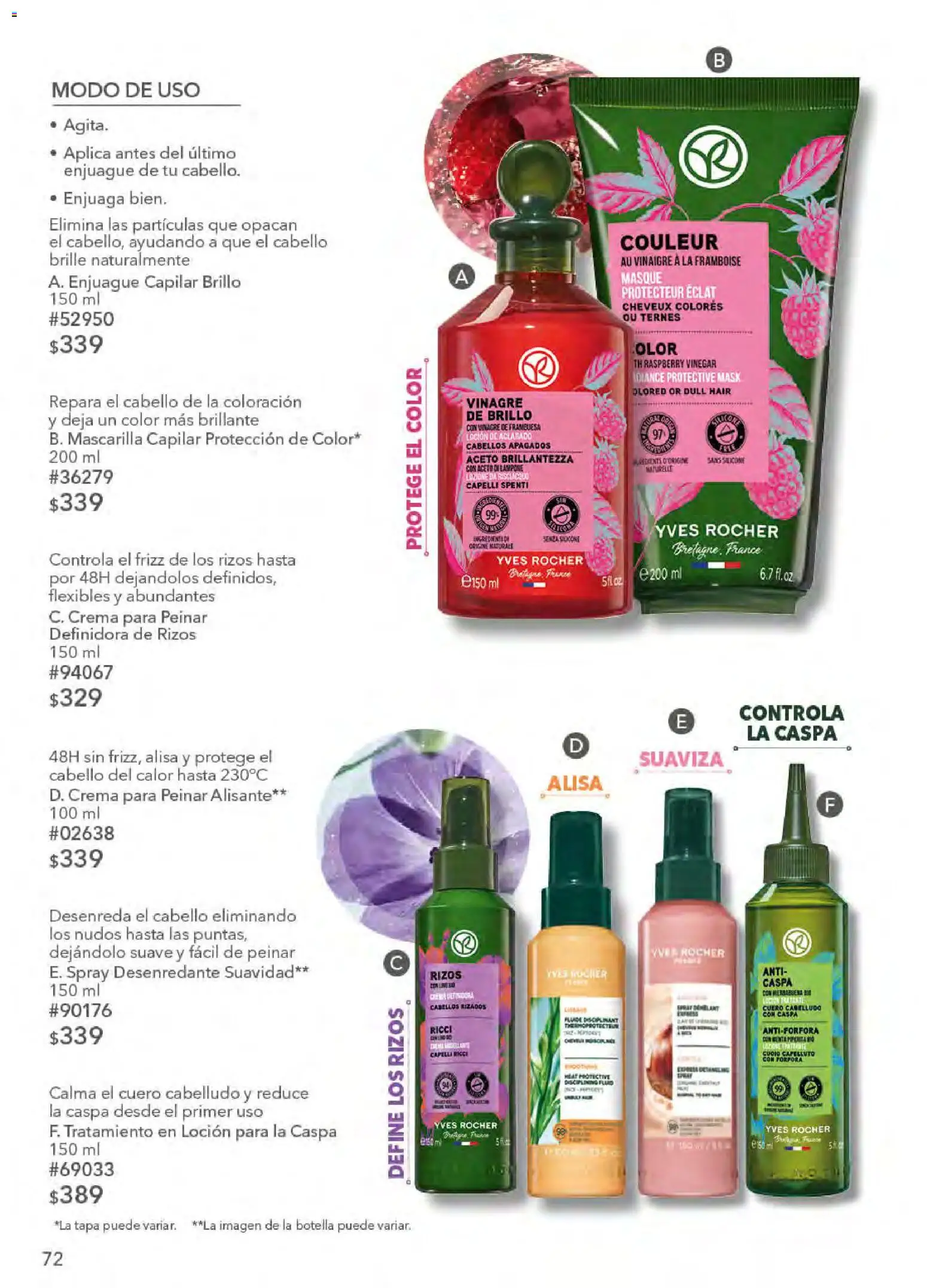 Nuevas ofertas de Yves Rocher válidas en toda la República Mexicana desde el 21.04.2026. ¡Encuentra las mejores ofertas en Yves Rocher campaña 6 2026! | Página: 74 | Productos: Vinagre, Brillo, Botella, Mascarilla