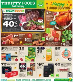Preview of Thrifty Foods weekly flyer / circulaire from shop Thrifty Foods valid from Oct 8, 2026