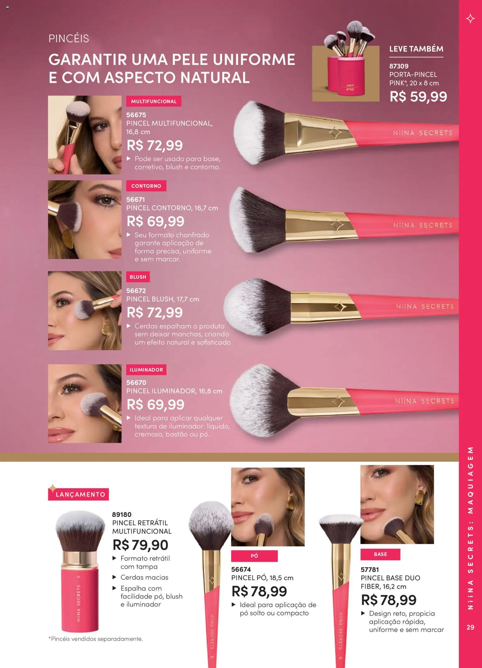 Eudora Folheto - válido de 15/07/2026 | Página: 32 | Produtos: Maquiagem, Pó, Pincel, Base