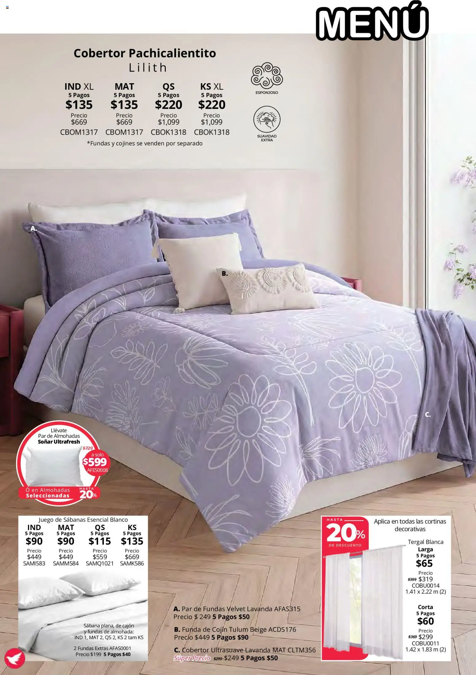 Nuevas ofertas de Colchas Concord válidas en toda la República Mexicana desde el 15/10/2026. ¡Encuentra las mejores ofertas en Colchas Concord catálogo Colección Cobertor Calor de Hogar! | Página: 6