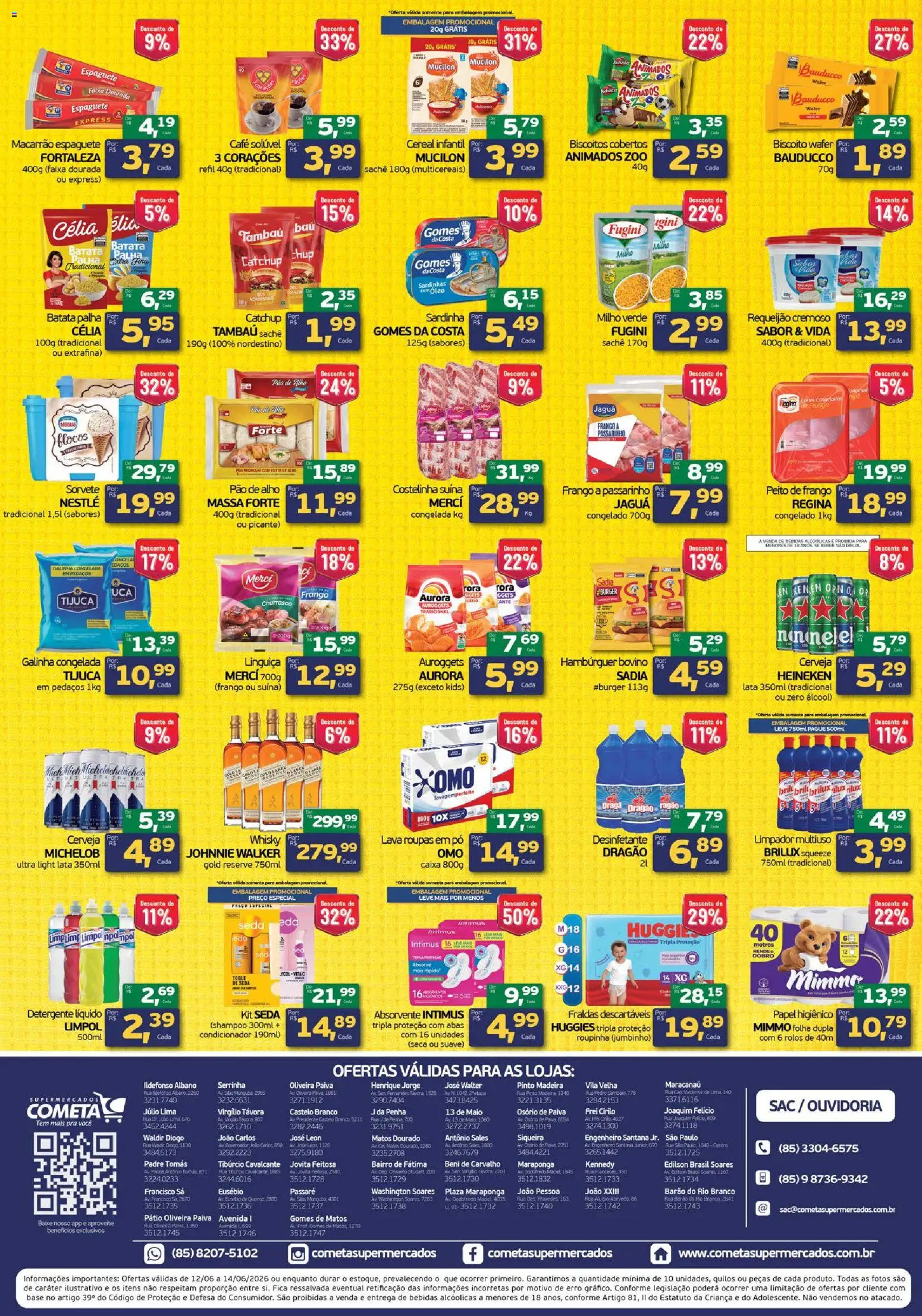Cometa Supermercados Folheto - válido de 12.06.2026 | Página: 2 | Produtos: Alho, Biscoito, Biscoitos, Sardinha