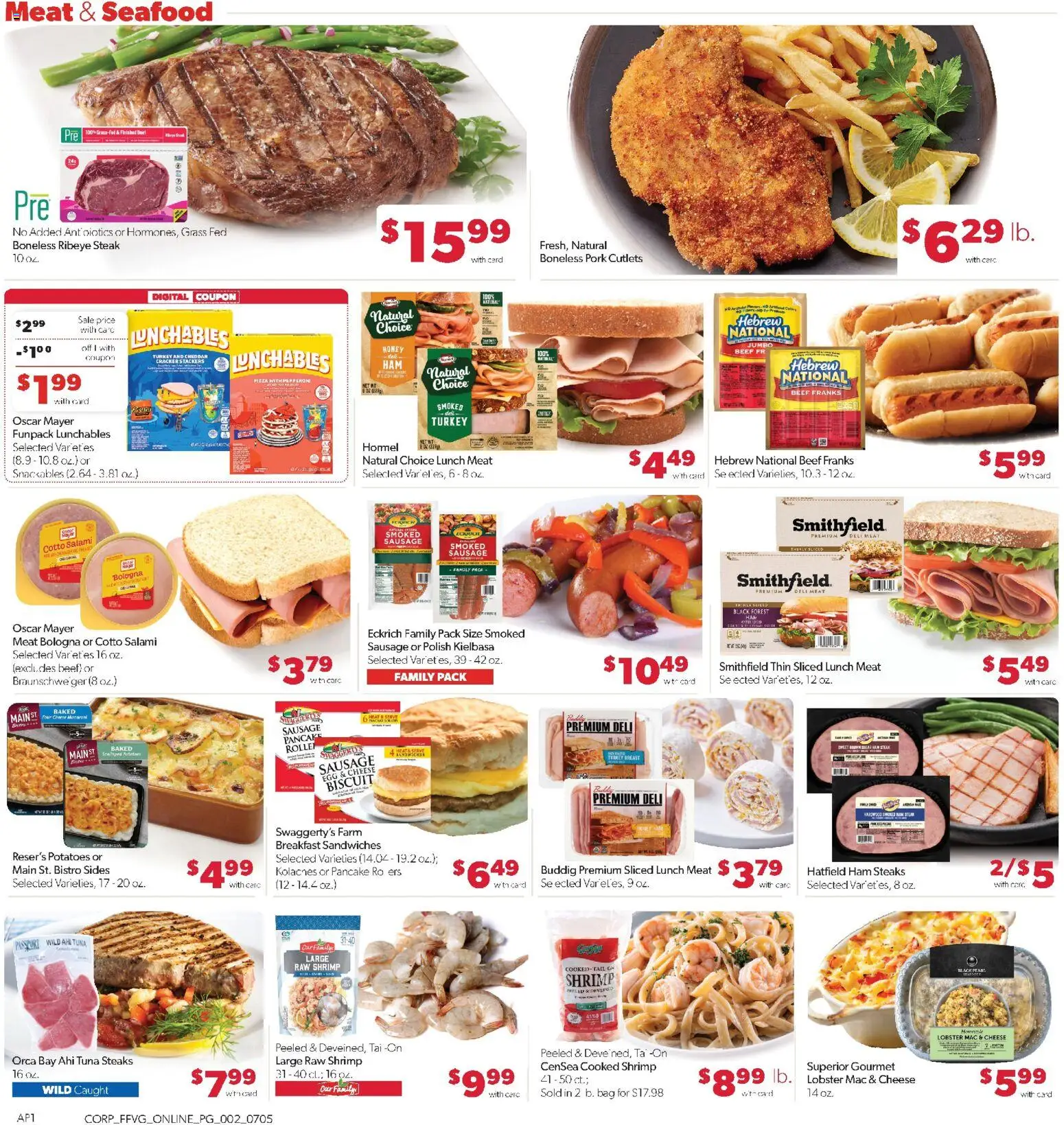 Family Fare Weekly Ad - valid from 07/05/2026 | Page: 6 | Products: Cheese, Salami, Beef, Sausage