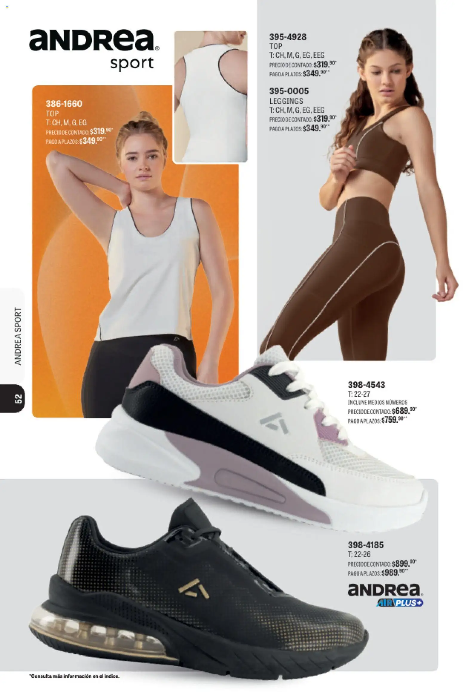 Nuevas ofertas de Andrea válidas en toda la República Mexicana desde el 23/08/2026. ¡Encuentra las mejores ofertas en Andrea catálogo Sport! | Página: 41 | Productos: Leggings