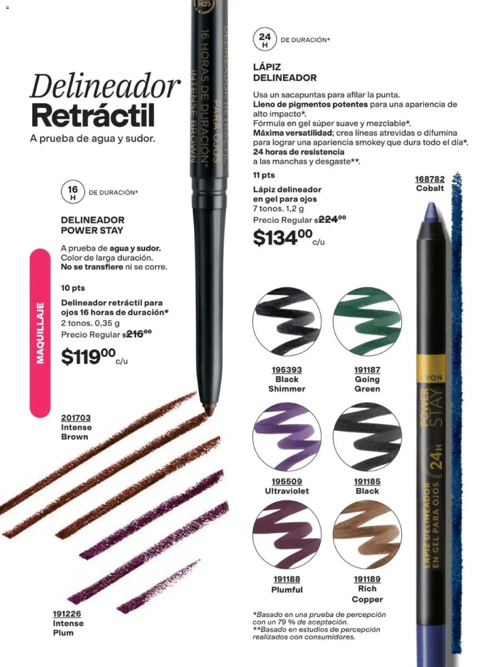 Nuevas ofertas de AVON válidas en toda la República Mexicana desde el 02.04.2026. ¡Encuentra las mejores ofertas en AVON campaña 6 2026! | Página: 90 | Productos: Sacapuntas, Agua, Maquillaje, Delineador