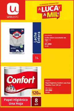 Unimarc Ofertas válido desde el 08.06.2026 | Página: 2 | Productos: Papel higiénico, Leche