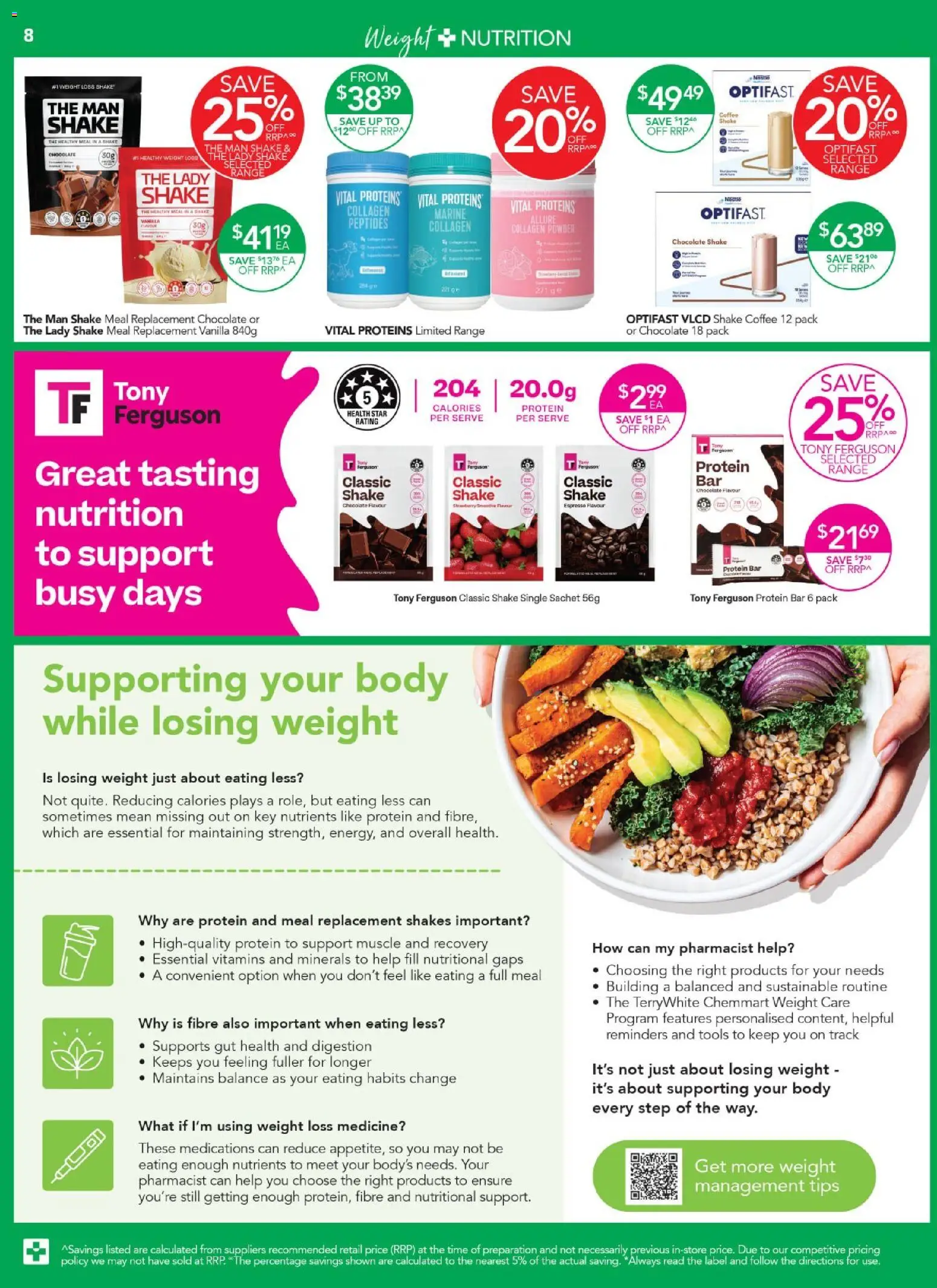 Terry White catalogue - valid from 20/08/2026 | Page: 8 | Products: Powder, Protein, Terry, Nutrients