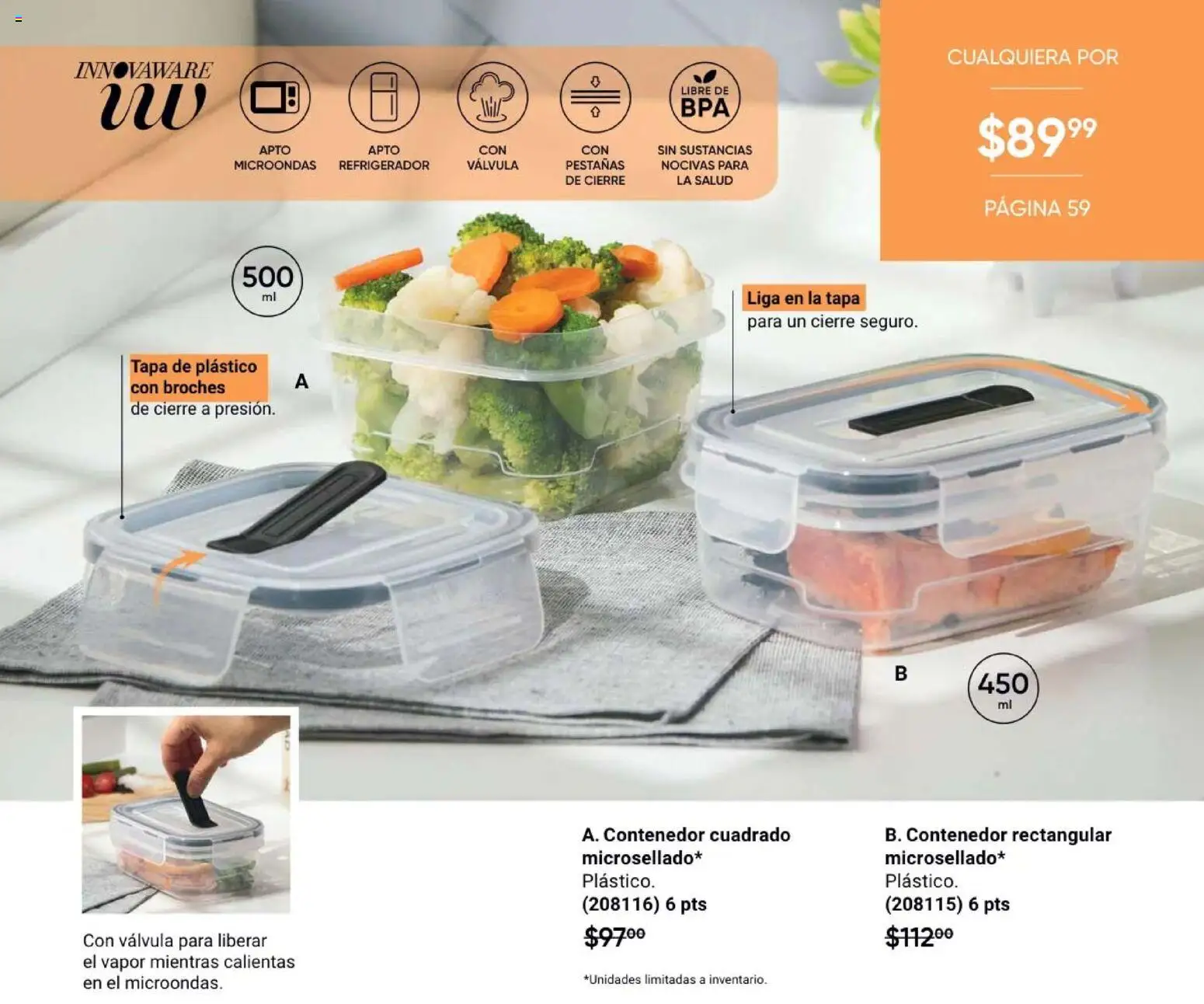 Nuevas ofertas de AVON válidas en toda la República Mexicana desde el 21/08/2026. ¡Encuentra las mejores ofertas en AVON Casa & Estilo 13 2026! | Página: 57 | Productos: Refrigerador, Microondas, Válvula, Liga
