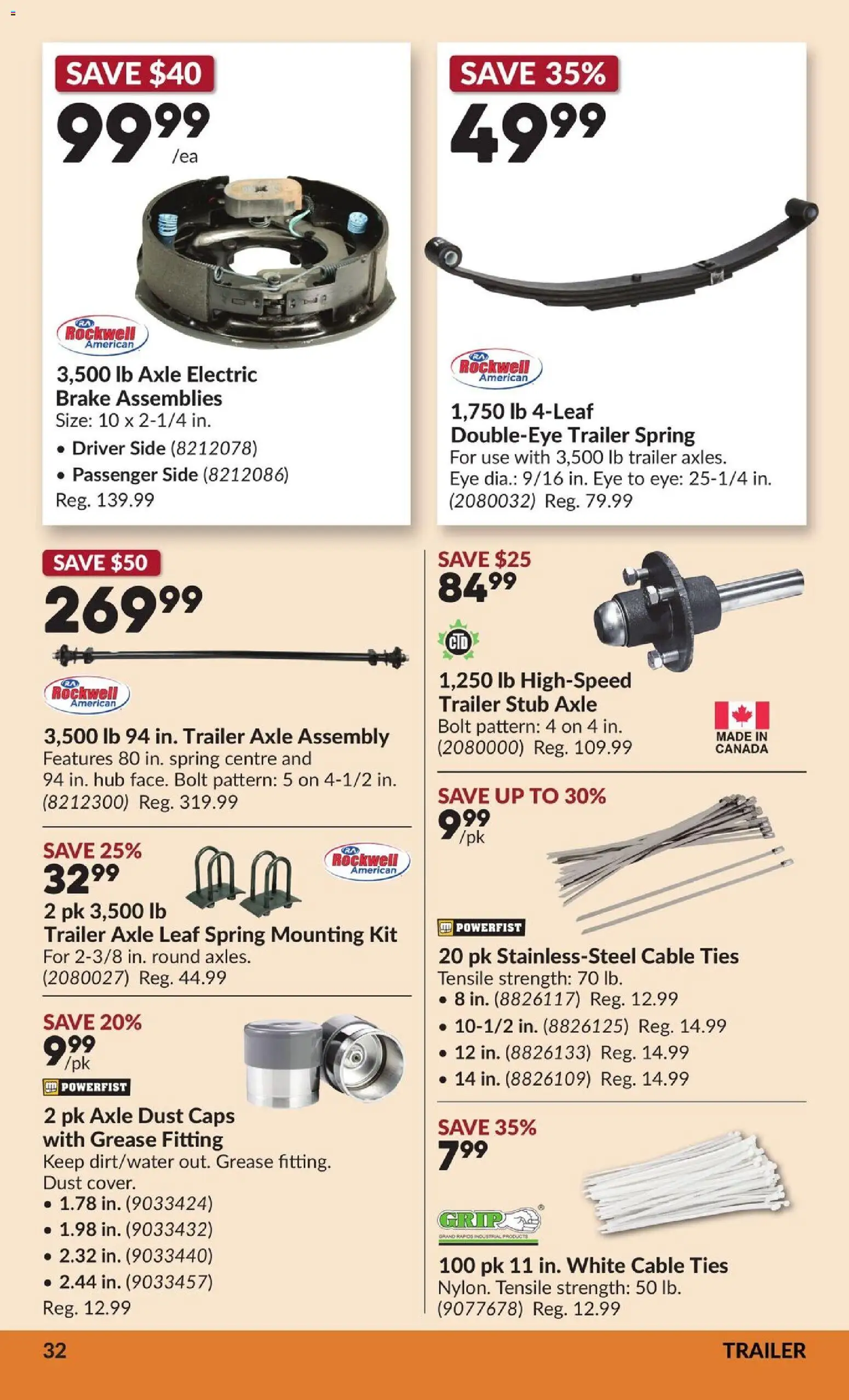Princess Auto flyer valid from Jul 28, 2026 | Page: 37 | Products: Trailer, Cable