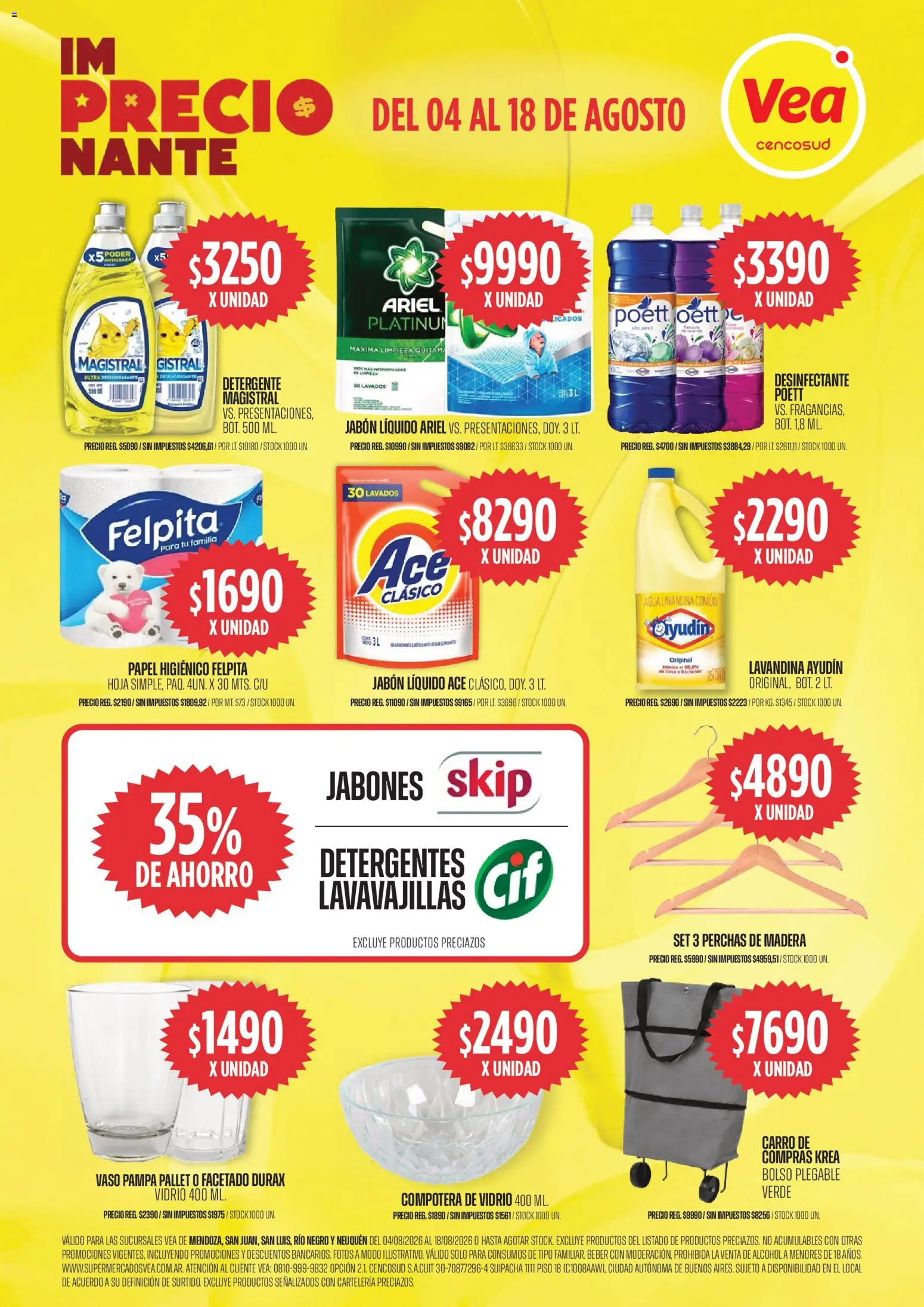 Vea ofertas │ válido desde el 04/08/2026 | Página: 15 | Productos: Papel higiénico, Lavandina, Compotera, Jabón líquido