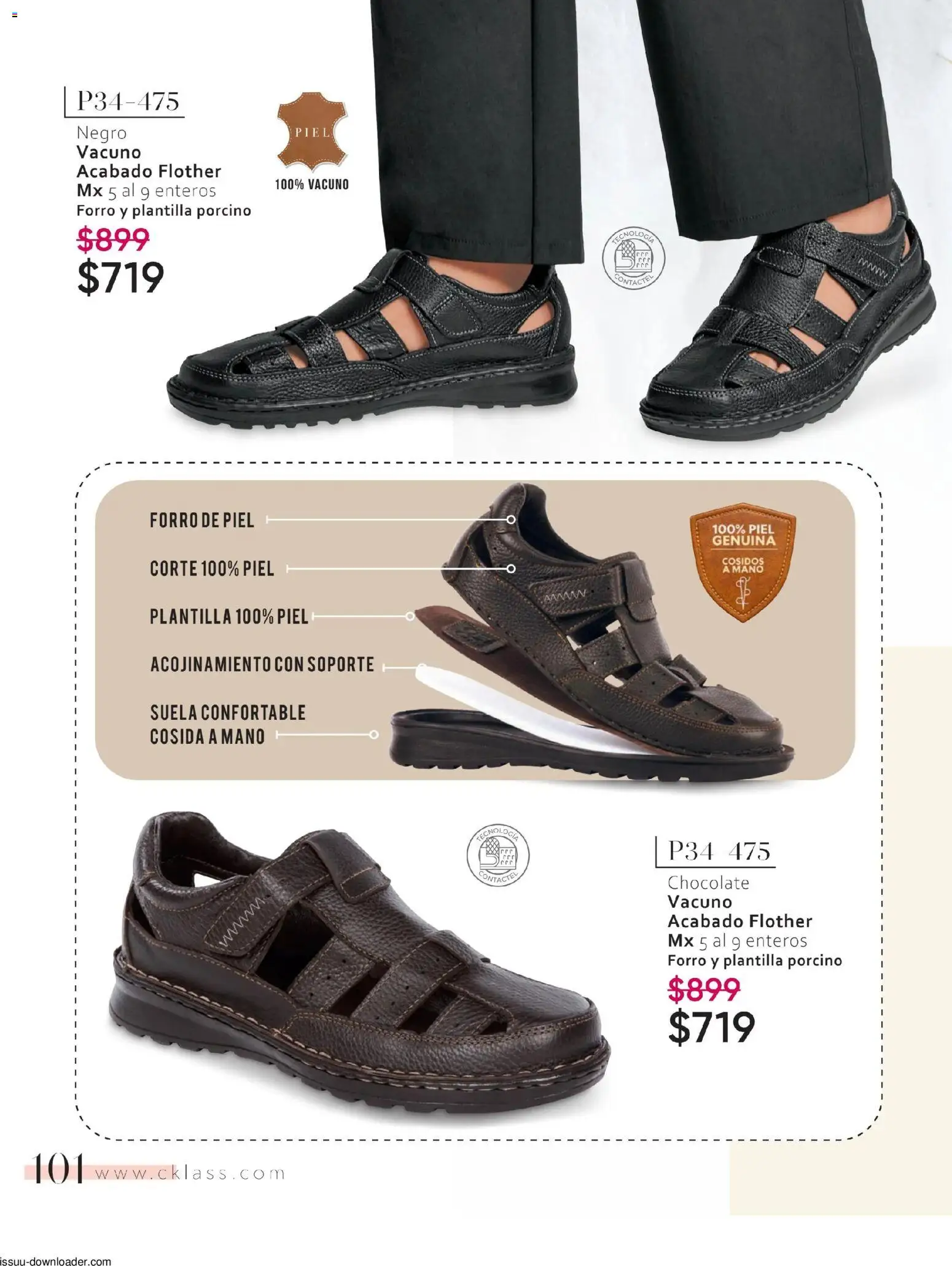 Nuevas ofertas de Cklass válidas en toda la República Mexicana desde el 26/01/2026. ¡Encuentra las mejores ofertas en Cklass catálogo Especial Calzado! | Página: 102 | Productos: Chocolate