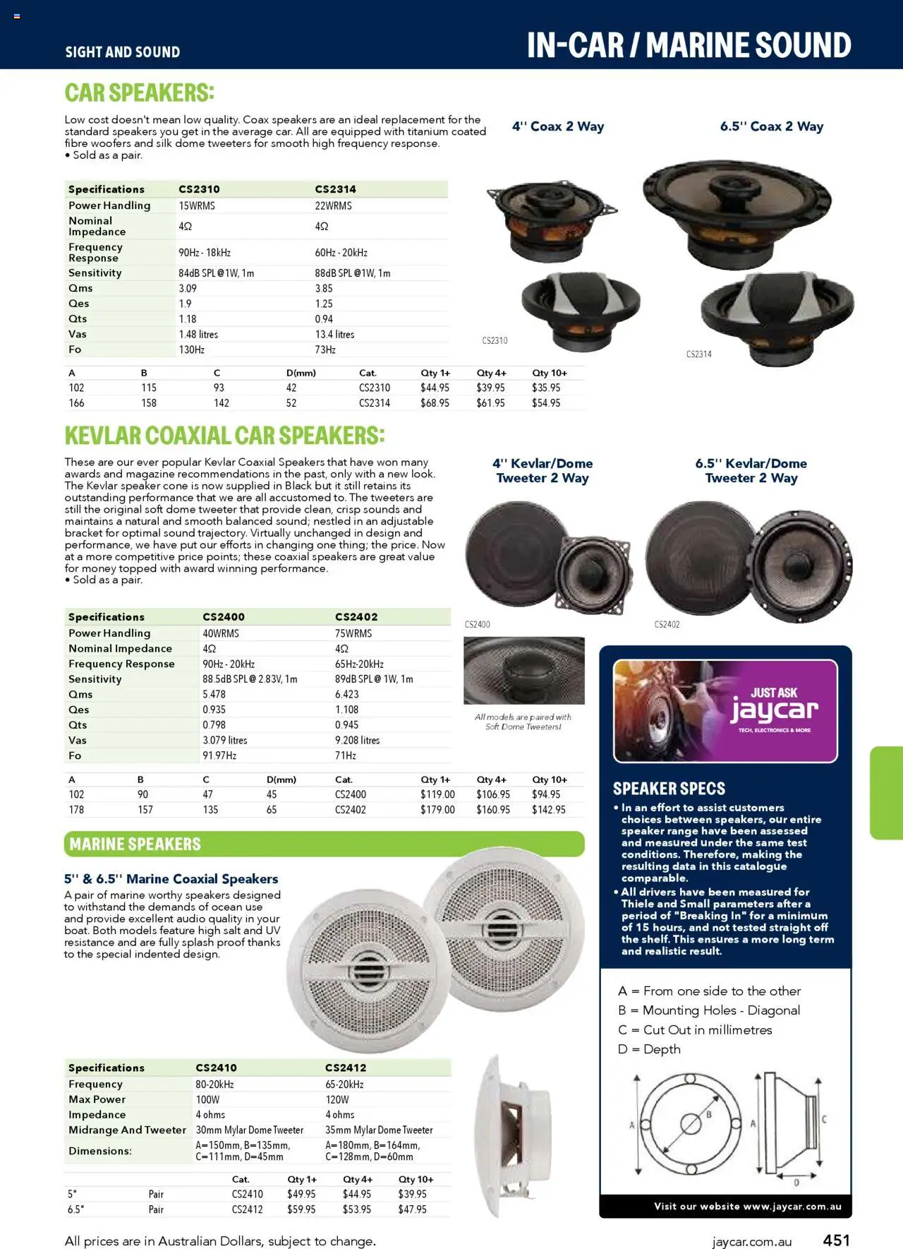Jaycar catalogue - valid from 09/07/2025 | Page: 451 | Products: Magazine, Salt, Audio, Speaker